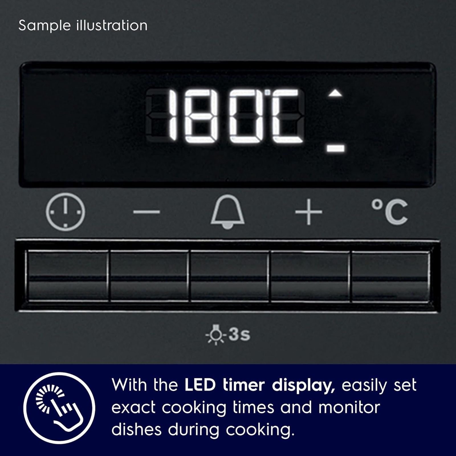 Electrolux Ultimate Taste 500 72L 60cm Built-in Microwave with Pizza Program Technology (KOIGH00KA2, Black)_7