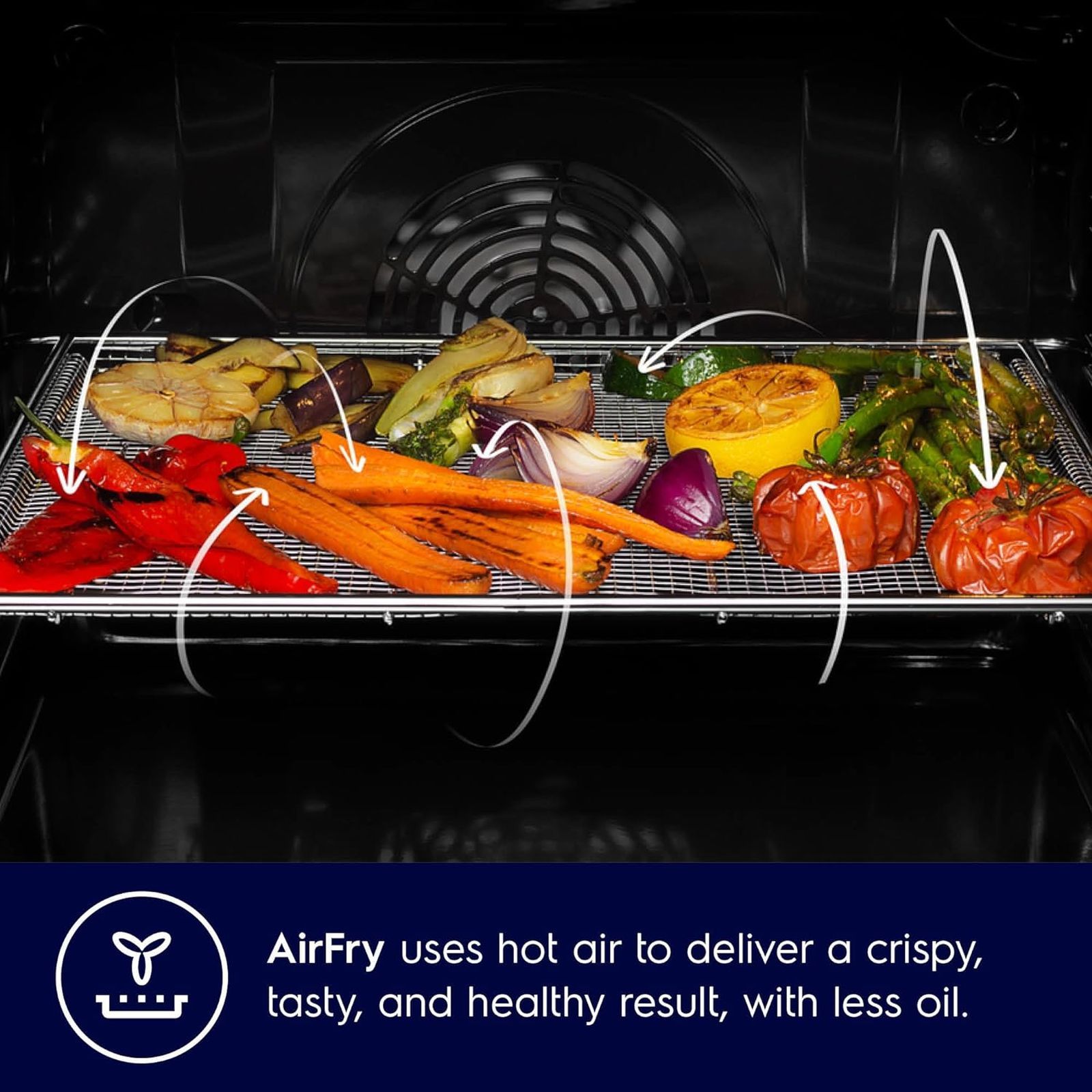 Electrolux Ultimate Taste 500 72L 60cm Built-in Microwave with Pizza Program Technology (KOIGH00KA2, Black)_5