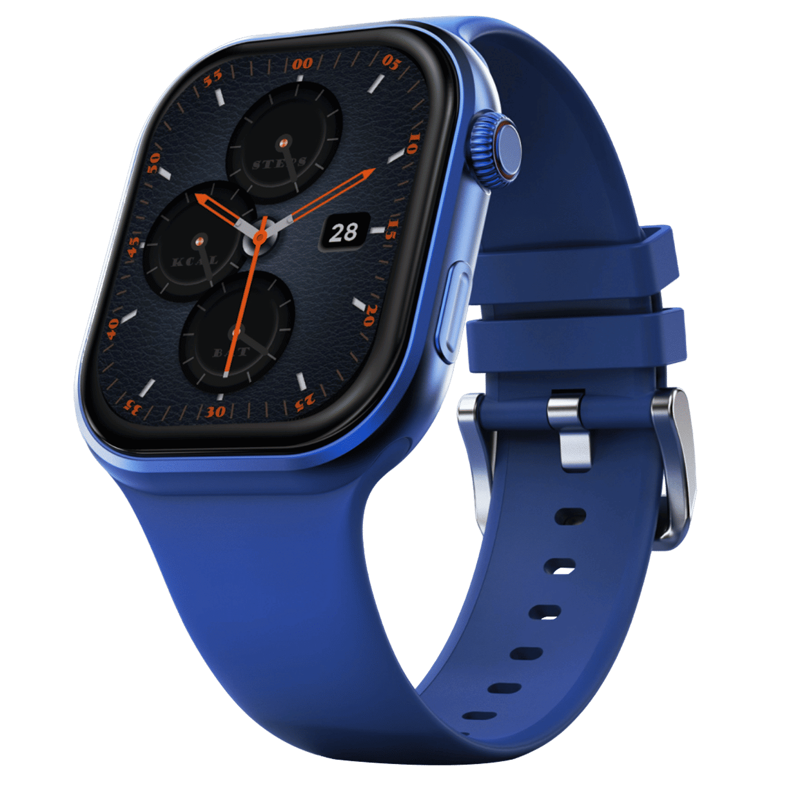 FIRE-BOLTT Brillia Smartwatch with Bluetooth Calling (51.30mm AMOLED Display, IP67 Water Resistant, Blue Strap)_1