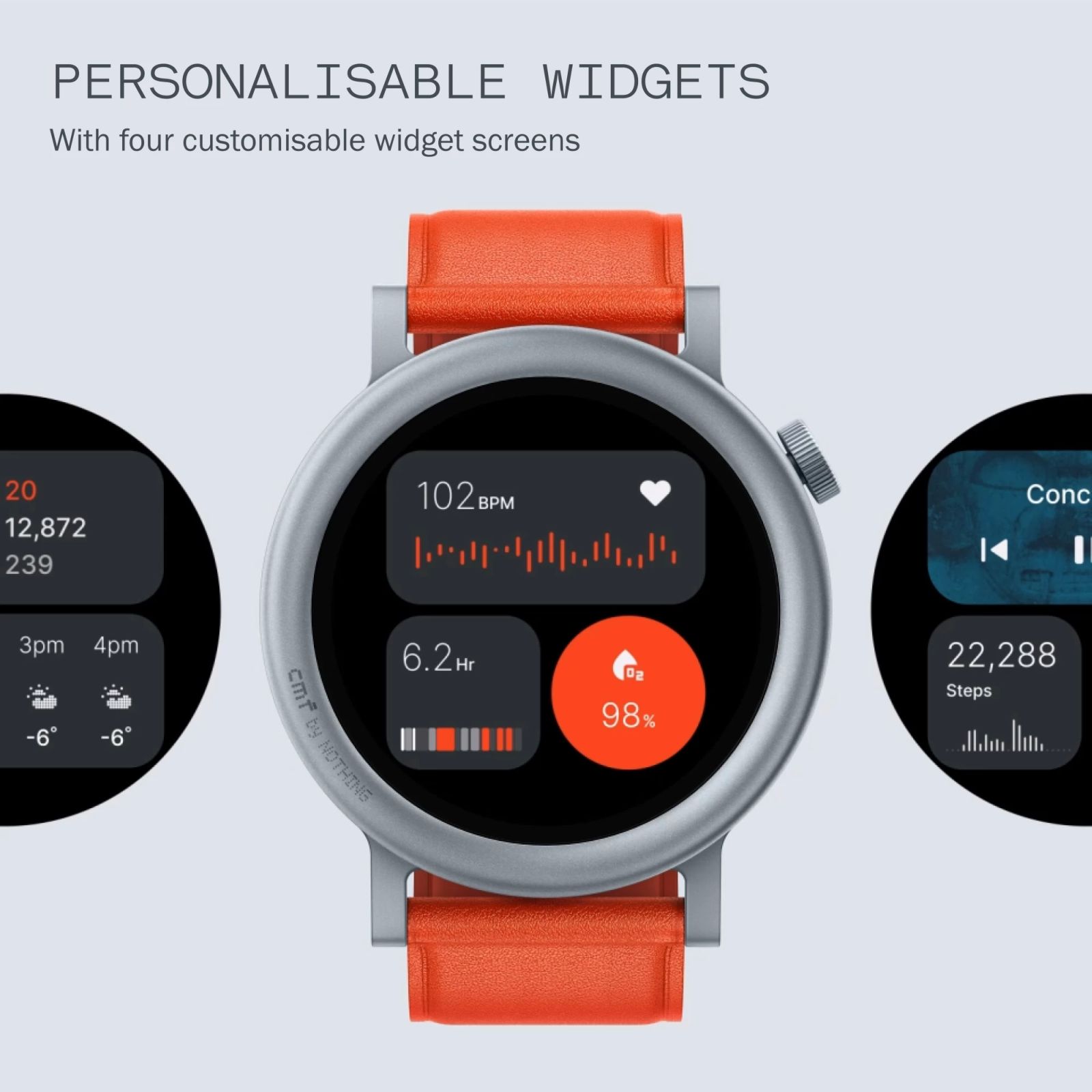 Nothing Watch Pro 2 Smartwatch with Bluetooth Calling (33.52mm AMOLED Display, IP68 Water Resistant, Orange Strap)_11