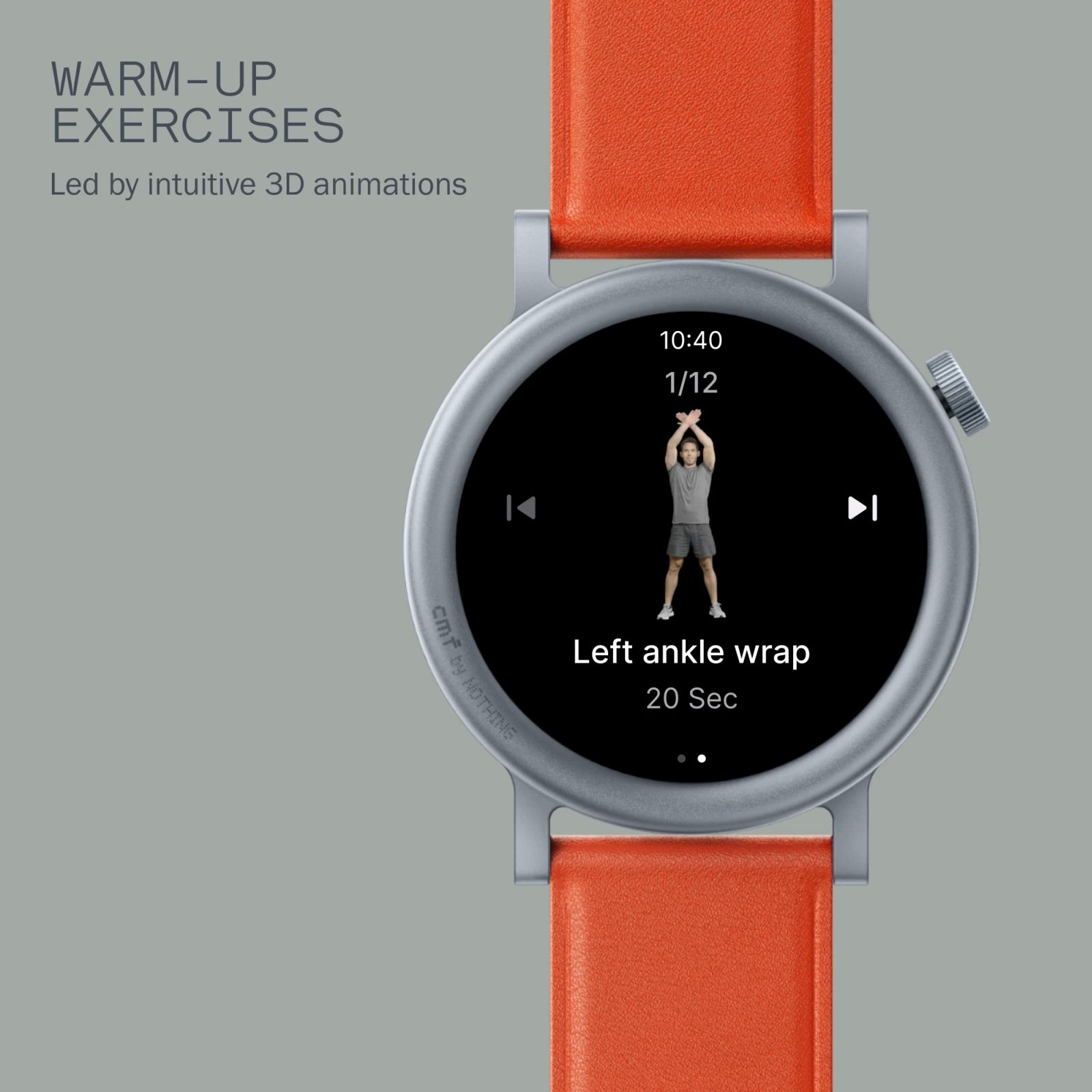 Nothing Watch Pro 2 Smartwatch with Bluetooth Calling (33.52mm AMOLED Display, IP68 Water Resistant, Orange Strap)_13