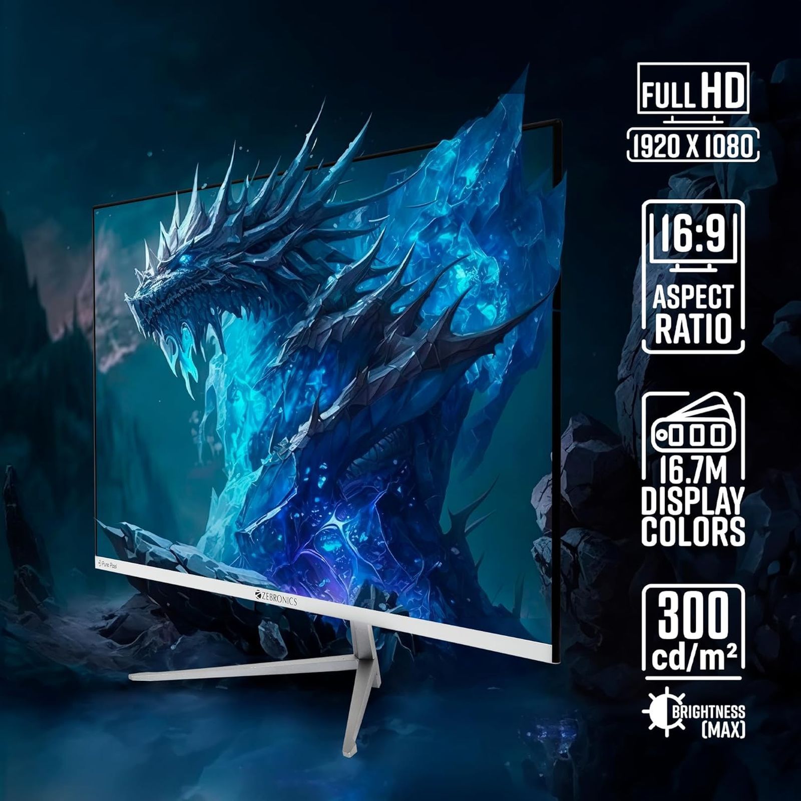 ZEBRONICS ‎ZEB-A27FHD 68.5 cm (27 inch) Full HD LED Ultra Slim Gaming Monitor with Built-in Speaker_7