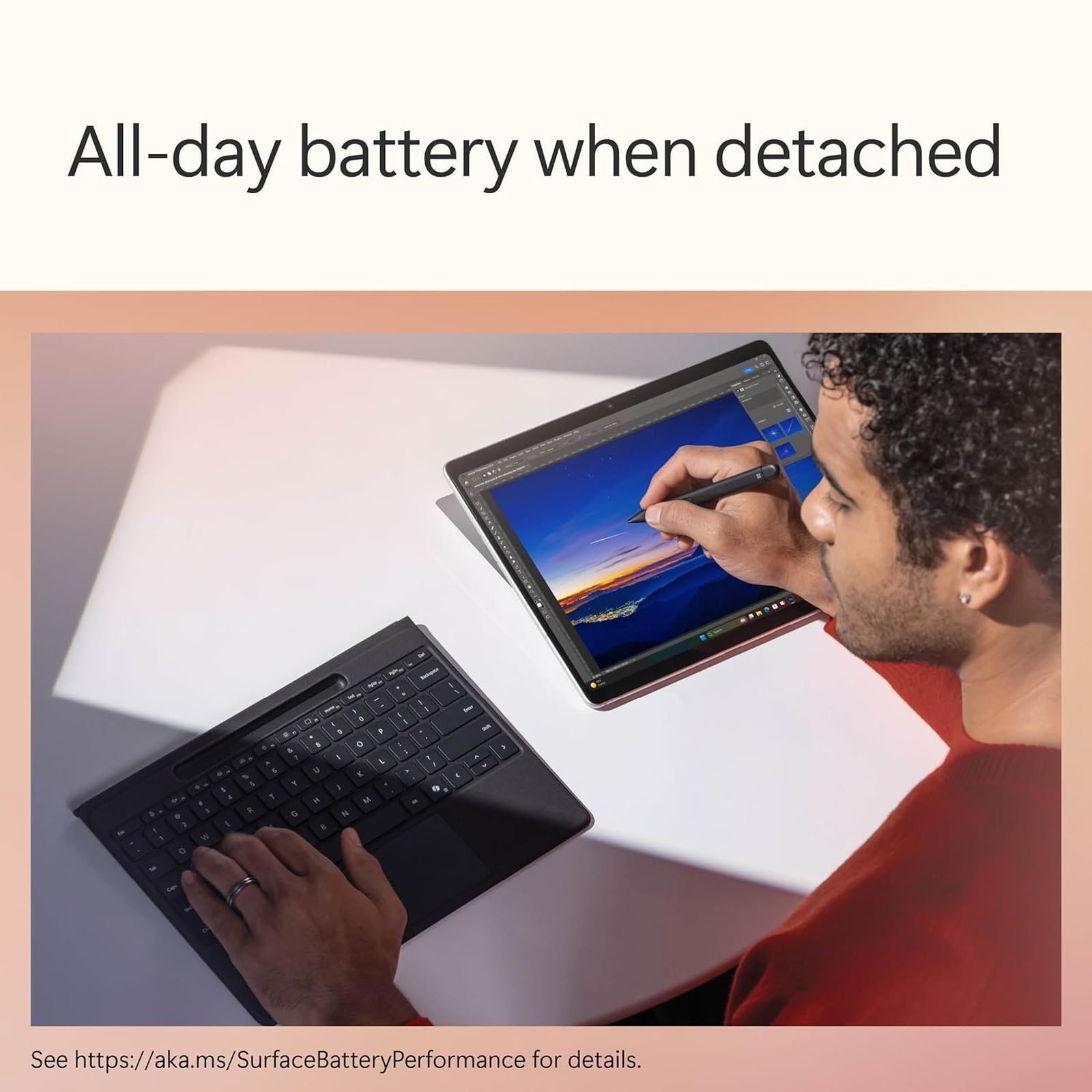 Microsoft EP2-01740 Bluetooth Keyboard for Surface Pro (11th Gen) with Pen Storage (78 Backlit Keys, Black) Microsoft EP2-01740 Bluetooth Keyboard for Surface Pro (11th Gen) with Pen Storage (78 Backlit Keys, Black)_6