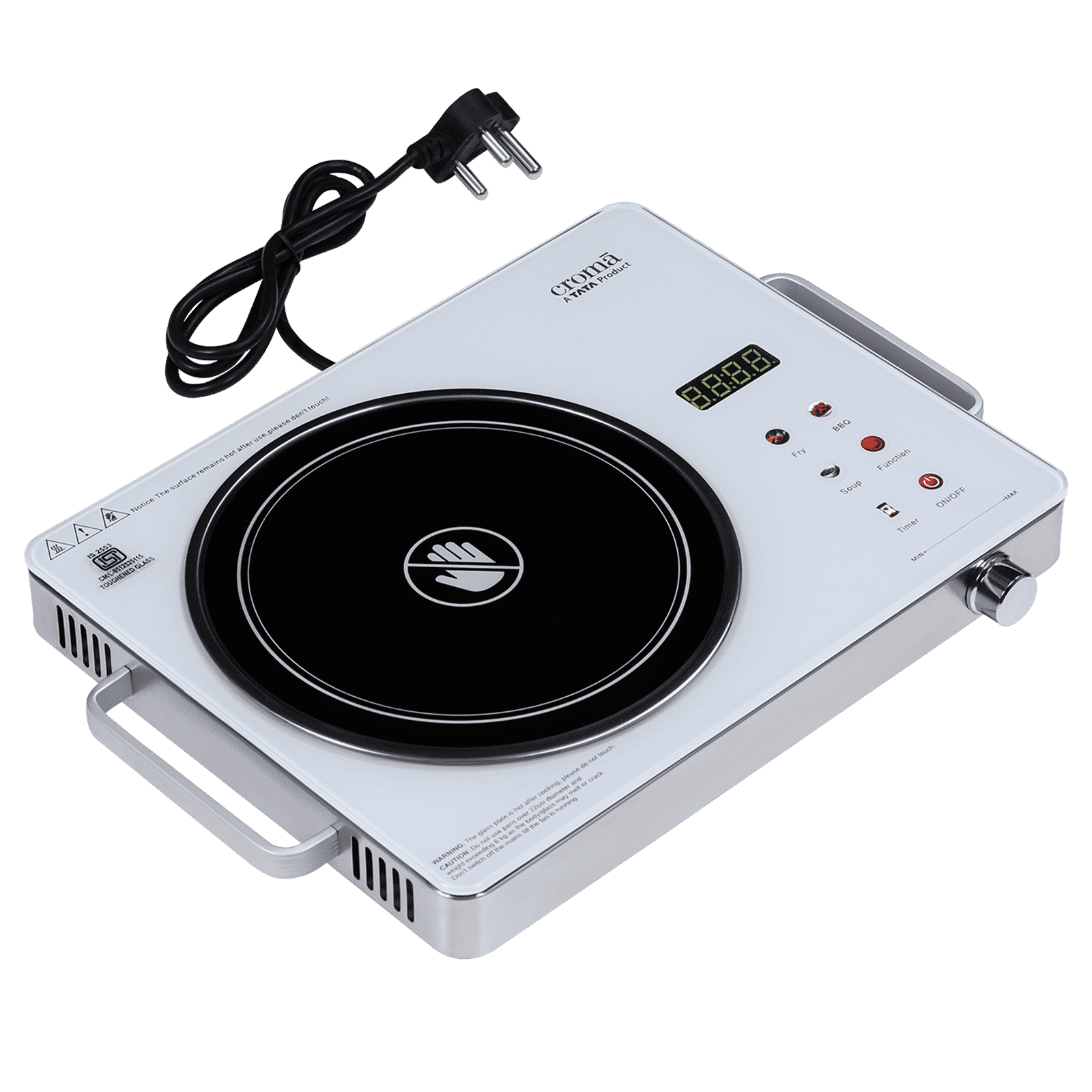 Croma Infrared 2200W Induction Cooktop with 3 Preset Menus_5