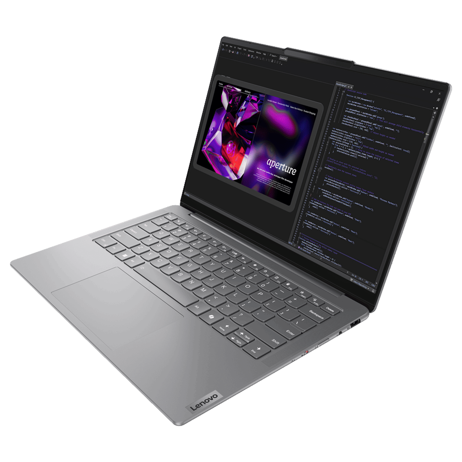 Lenovo Yoga Slim 7 14IMH9 Intel Core Ultra 7 155H Thin & Light Laptop (32GB, 1TB SSD, Windows 11 Home, 14 inch WUXGA OLED Display, MS Office 2024, Luna Grey, 1.39 KG)_4