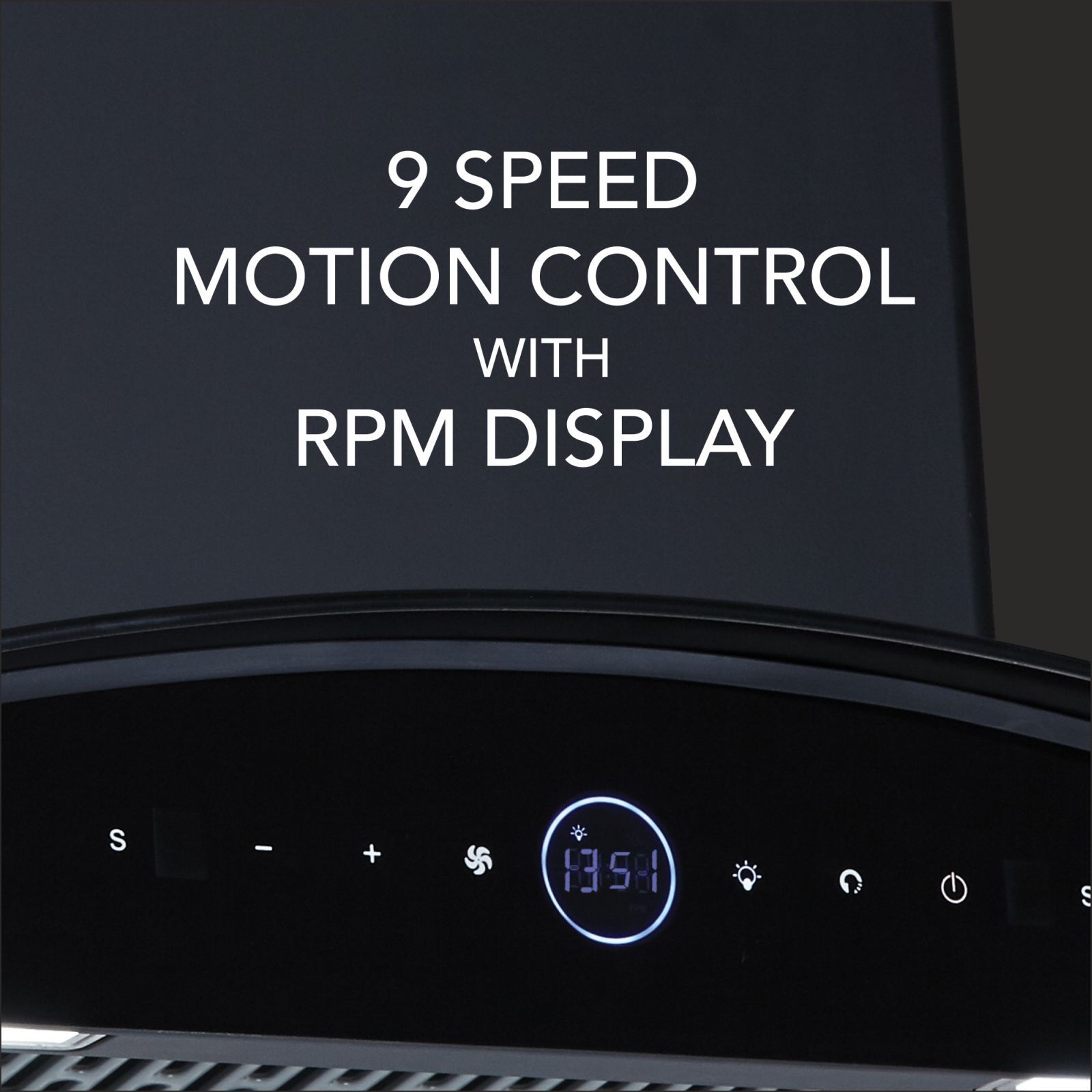 elica PRO PLUS FL BLDC 60cm 1600m3/hr Ducted Auto Clean Wall Mounted Chimney with Motion Sensor Control (Black)_4