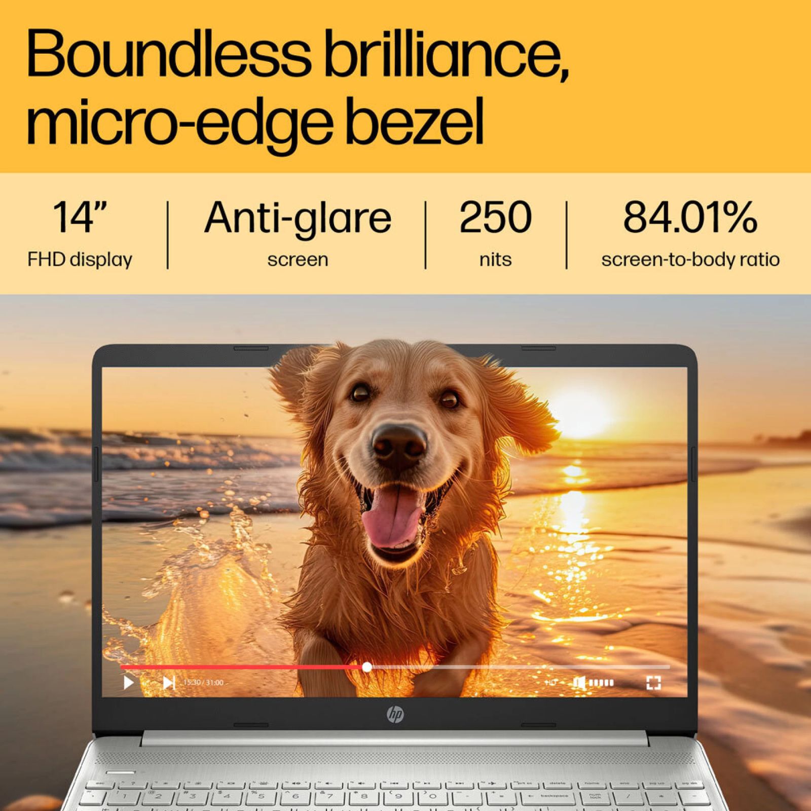 HP 14-em0026AU AMD Ryzen 5 7520U Thin & Light Laptop (8GB, 512GB SSD, Windows 11 Home, 14 inch Full HD Display, MS Office 2021, Natural Silver, 1.4 KG)_6