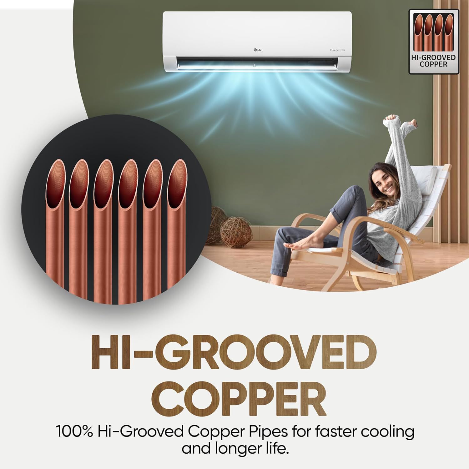 LG 6 in 1 Convertible 1.5 Ton 3 Star Dual Inverter Split AC with 6 Step Fan Speed (2025 Model, Copper Condenser, US-Q18RNXE.AMLG) LG 6 in 1 Convertible 1.5 Ton 3 Star Dual Inverter Split AC with 6 Step Fan Speed (2025 Model, Copper Condenser, US-Q18RNXE.AMLG)_13