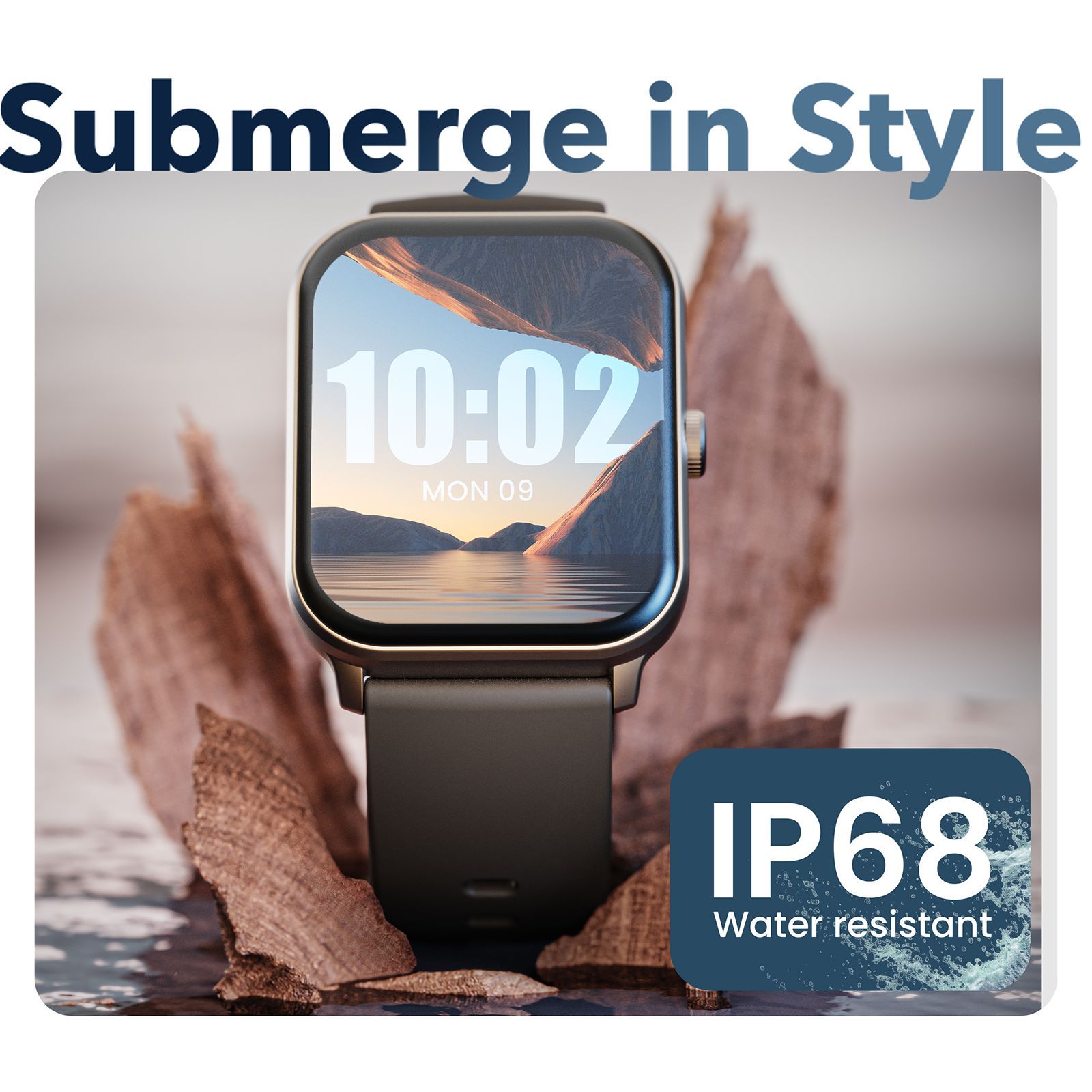 GOBOULT Dive Plus Smartwatch with Bluetooth Calling (46.9mm HD Display, IP68 Water Resistant, Black Coffee Strap) GOBOULT Dive Plus Smartwatch with Bluetooth Calling (46.9mm HD Display, IP68 Water Resistant, Black Coffee Strap)_7