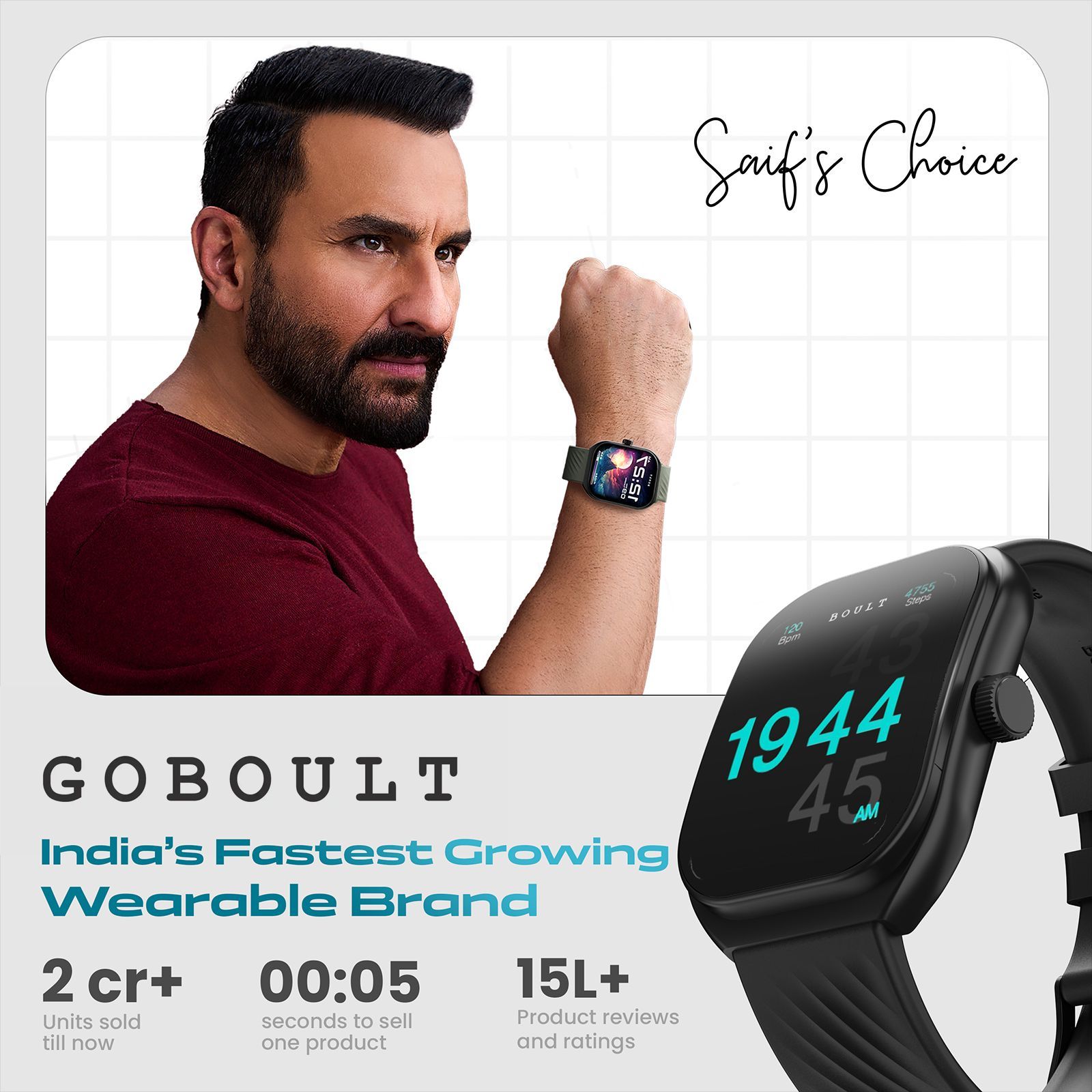 GOBOULT Kliff Smartwatch with Bluetooth Calling (51.05mm HD Display, IP68 Water Resistant, Raven Black Strap) GOBOULT Kliff Smartwatch with Bluetooth Calling (51.05mm HD Display, IP68 Water Resistant, Raven Black Strap)_6