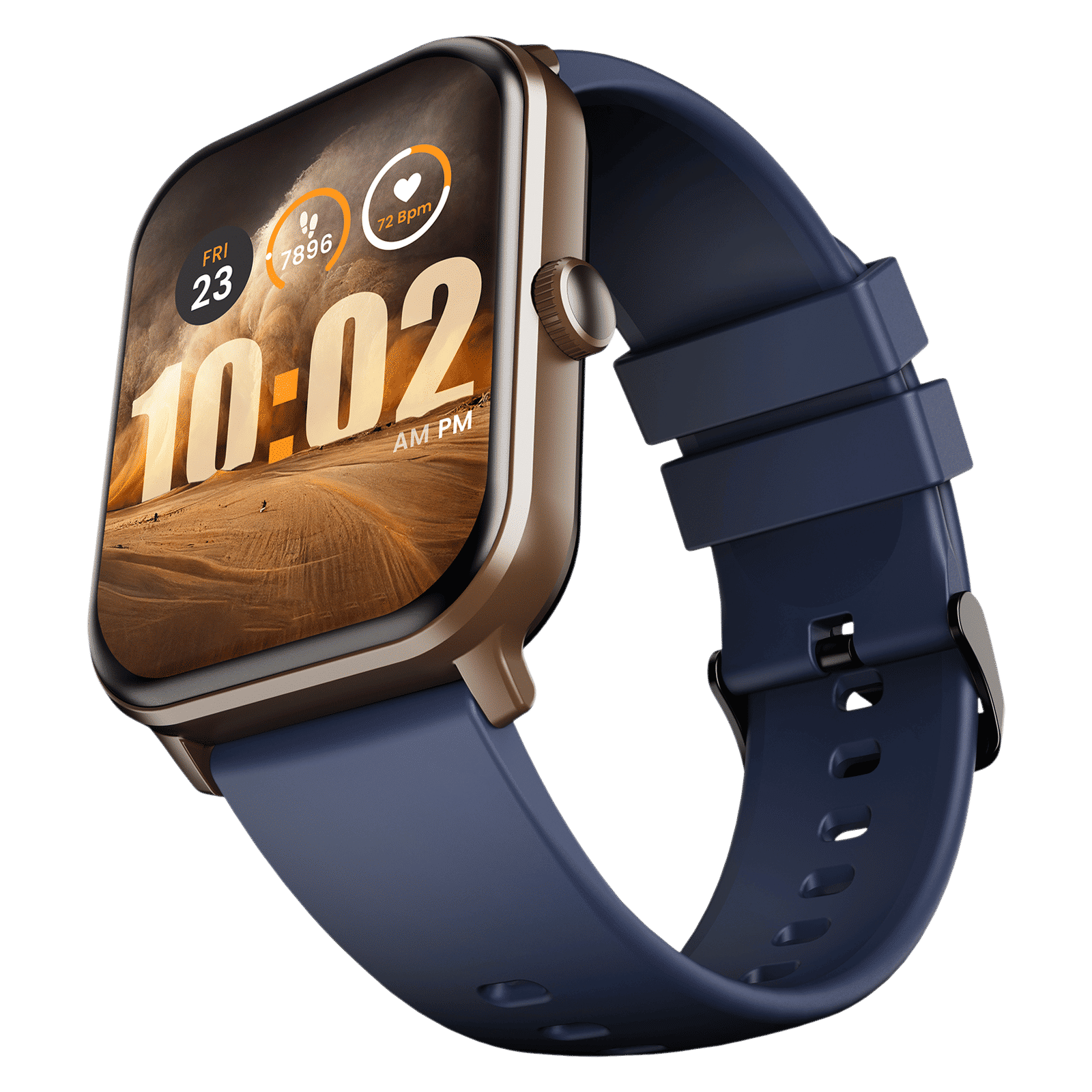 GOBOULT Dive Plus Bluetooth Calling Android OS Smartwatch (46.9mm HD Display, Multiple Watch Faces, Denim Blue Strap)_1