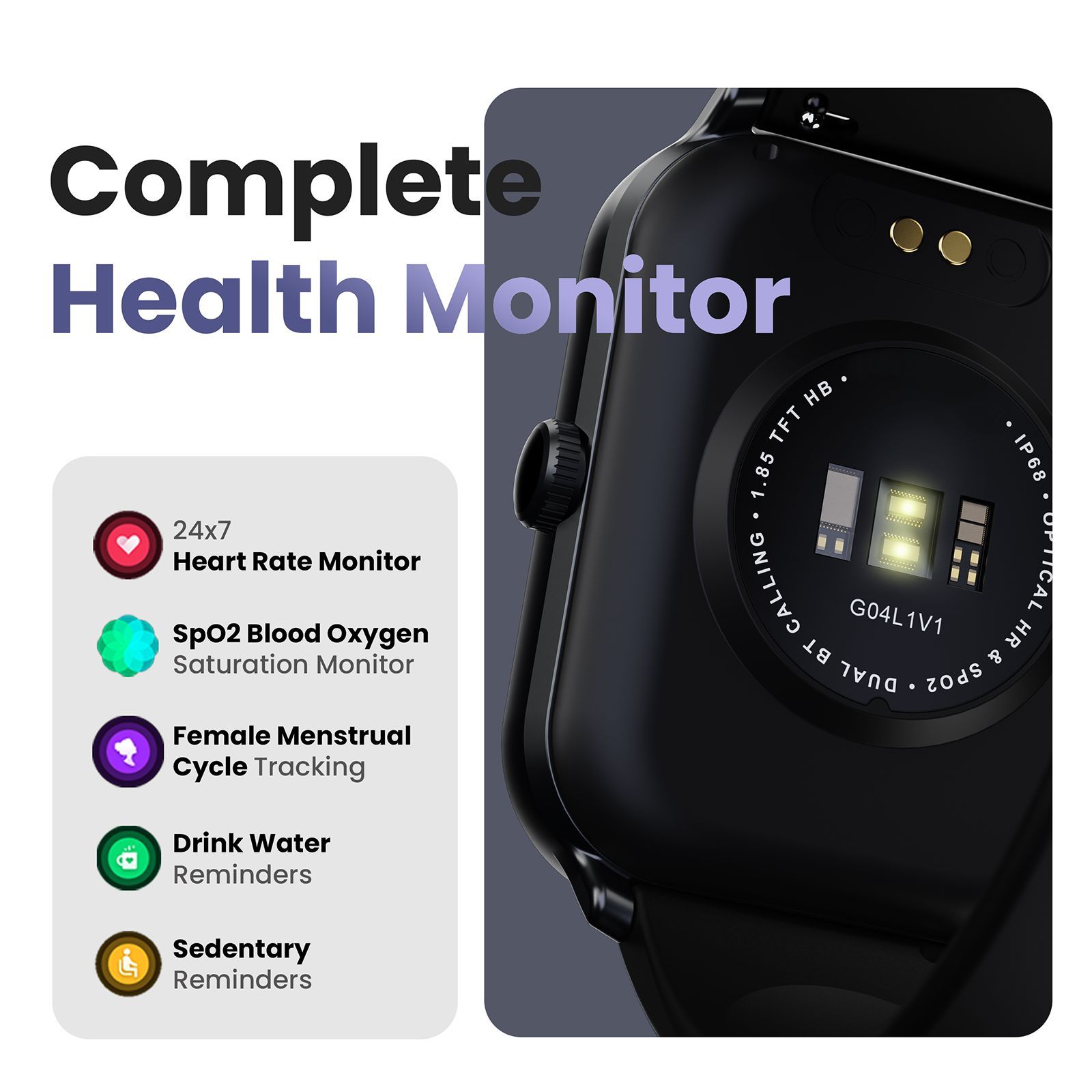 GOBOULT Dive Plus Bluetooth Calling Android OS Smartwatch (46.9mm HD Display, Multiple Watch Faces, Denim Blue Strap)_7