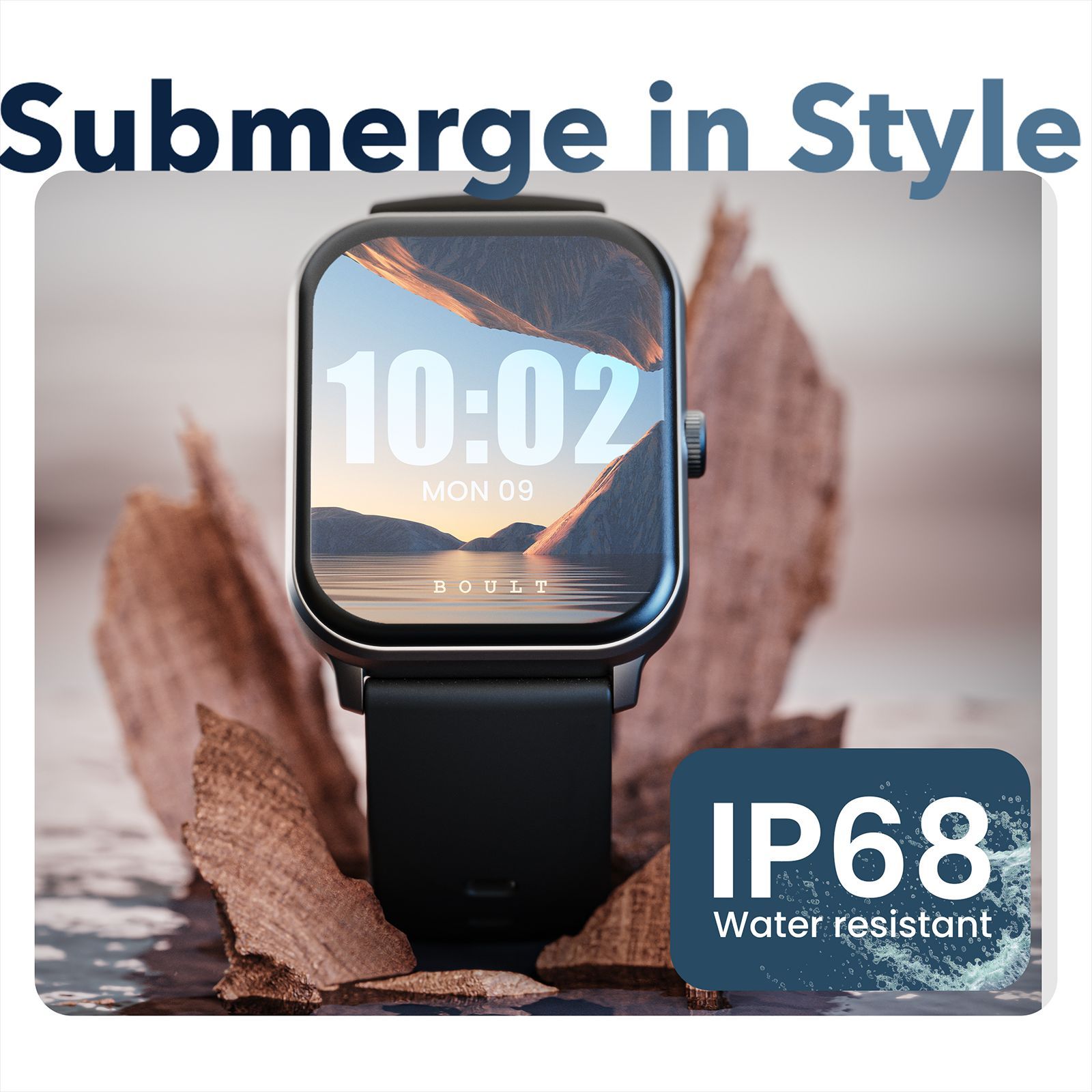 GOBOULT Dive Plus Bluetooth Calling Android OS Smartwatch (46.9mm HD Display, Multiple Watch Faces, Denim Blue Strap)_10