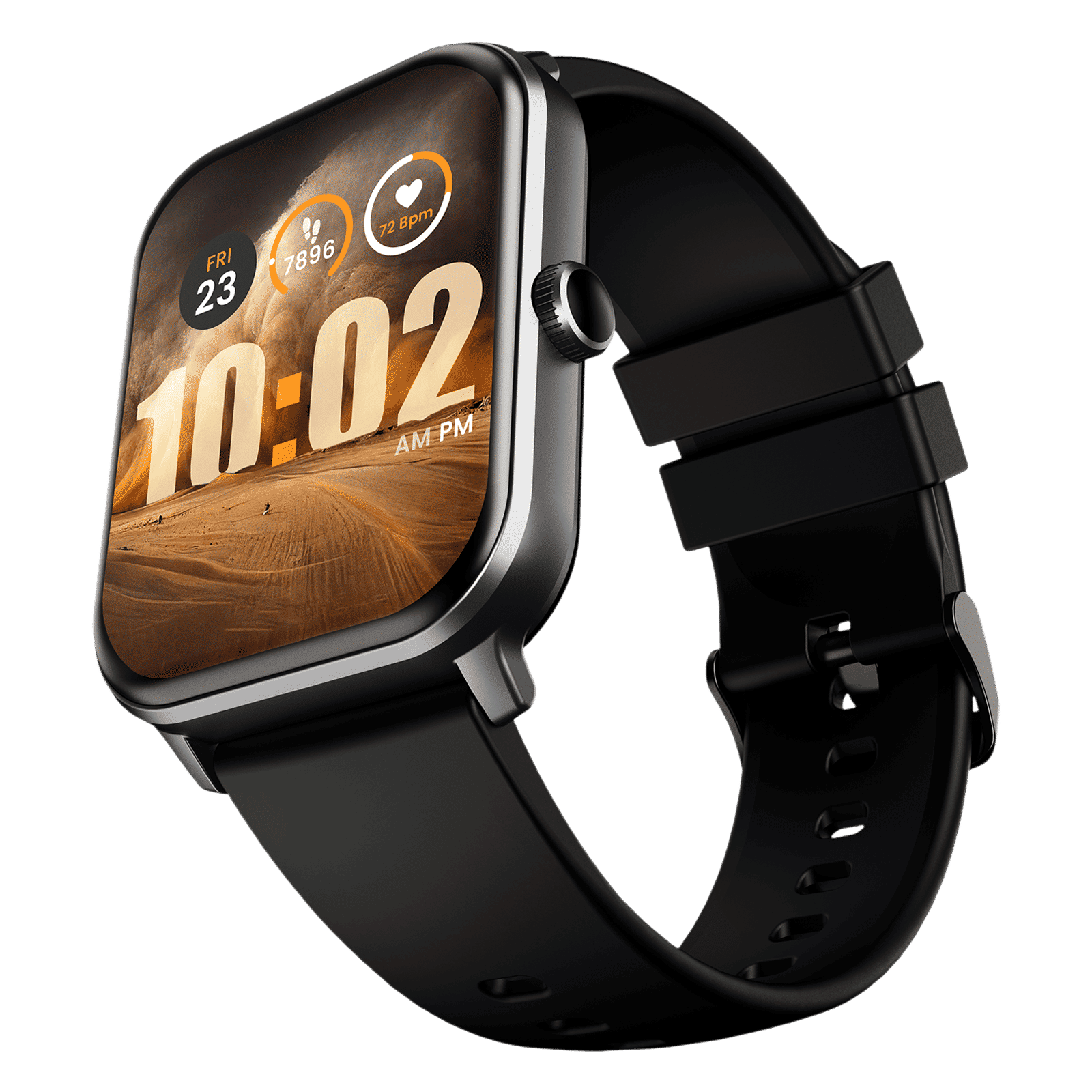 GOBOULT Dive Plus Bluetooth Calling Android OS Smartwatch (46.9mm HD Display, Multiple Watch Faces, Jet Black Strap)_1