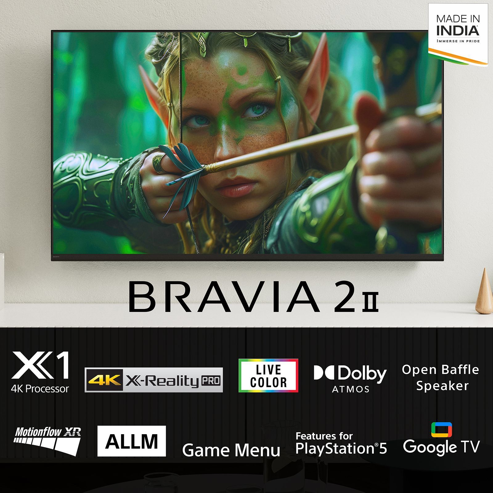 SONY BRAVIA 2 II 109.22 cm (43 inch) 4K Ultra HD LCD Smart Android TV with Built- in Chromecast (2025 model) SONY BRAVIA 2 II 109.22 cm (43 inch) 4K Ultra HD LCD Smart Android TV with Built- in Chromecast (2025 model)_3