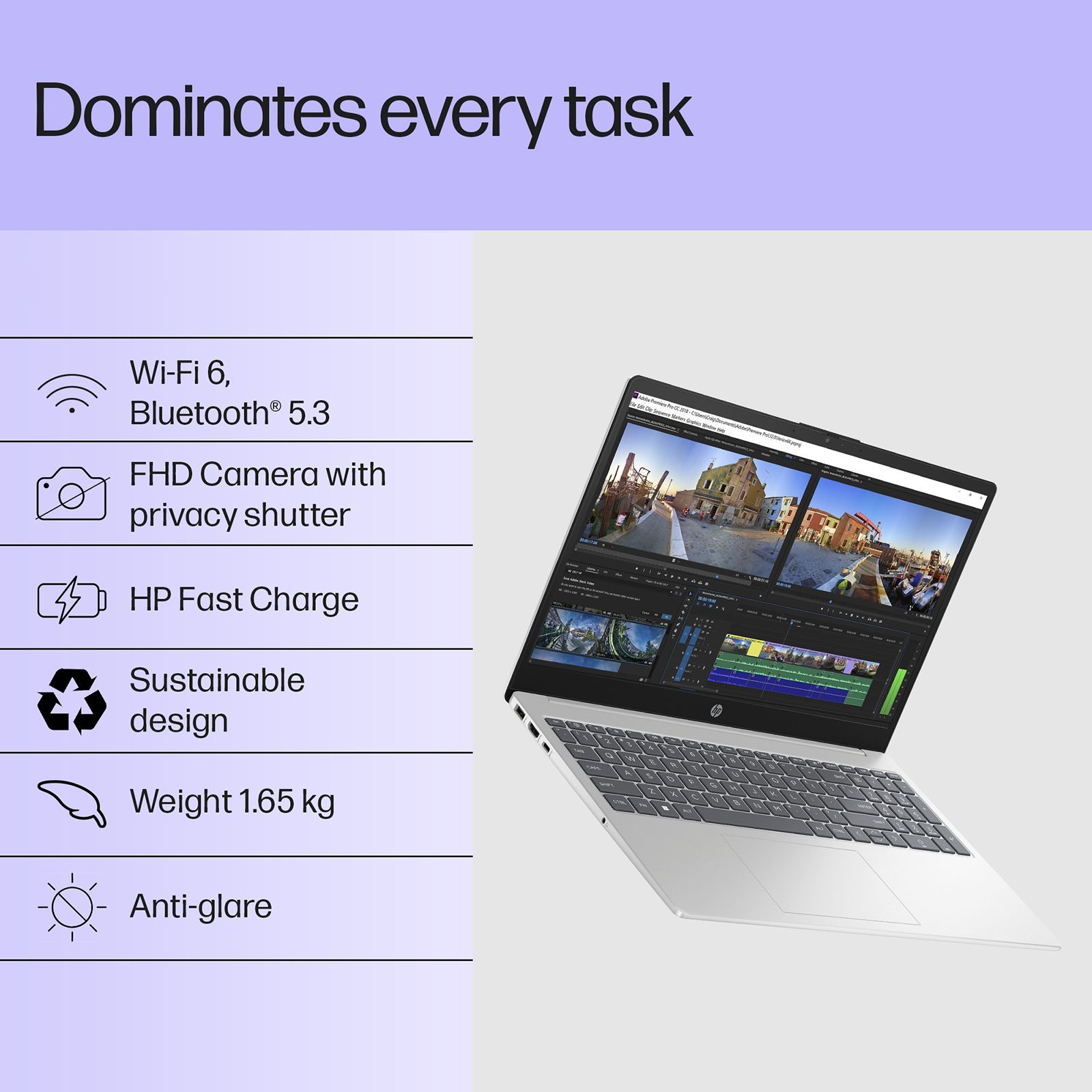 HP 15-fd1284TU Intel Core 3 Thin & Light Laptop (16GB, 512GB SSD, Windows 11 Home, 15.6 inch Full HD Display, Natural Silver, 1.65 KG) HP 15-fd1284TU Intel Core 3 Thin & Light Laptop (16GB, 512GB SSD, Windows 11 Home, 15.6 inch Full HD Display, Natural Silver, 1.65 KG)_7