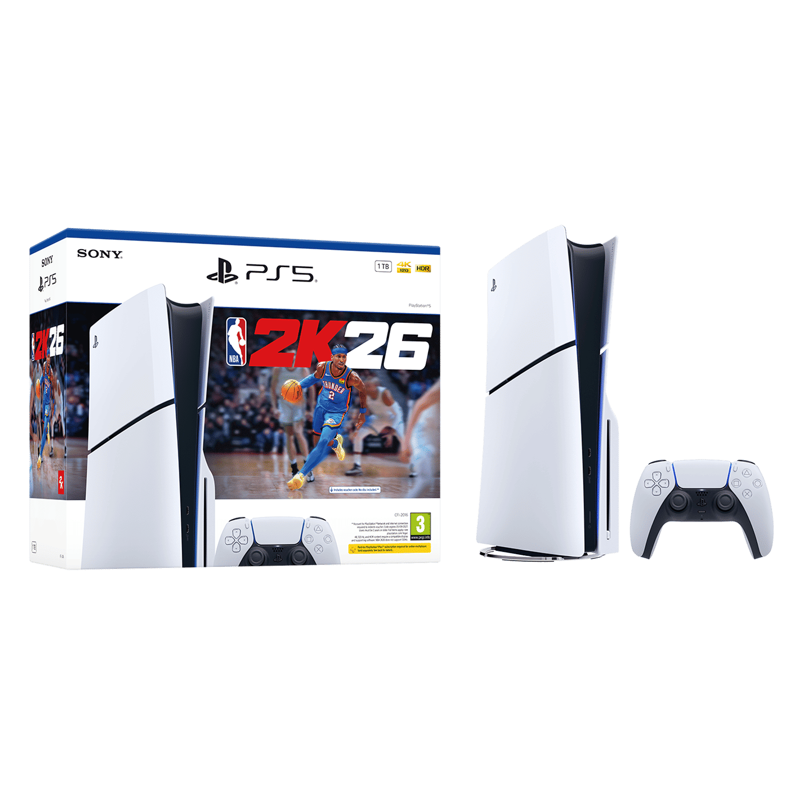SONY PlayStation 5 1TB SSD Slim Gaming Console with NBA 2K26 (White) SONY PlayStation 5 1TB SSD Slim Gaming Console with NBA 2K26 (White)_1