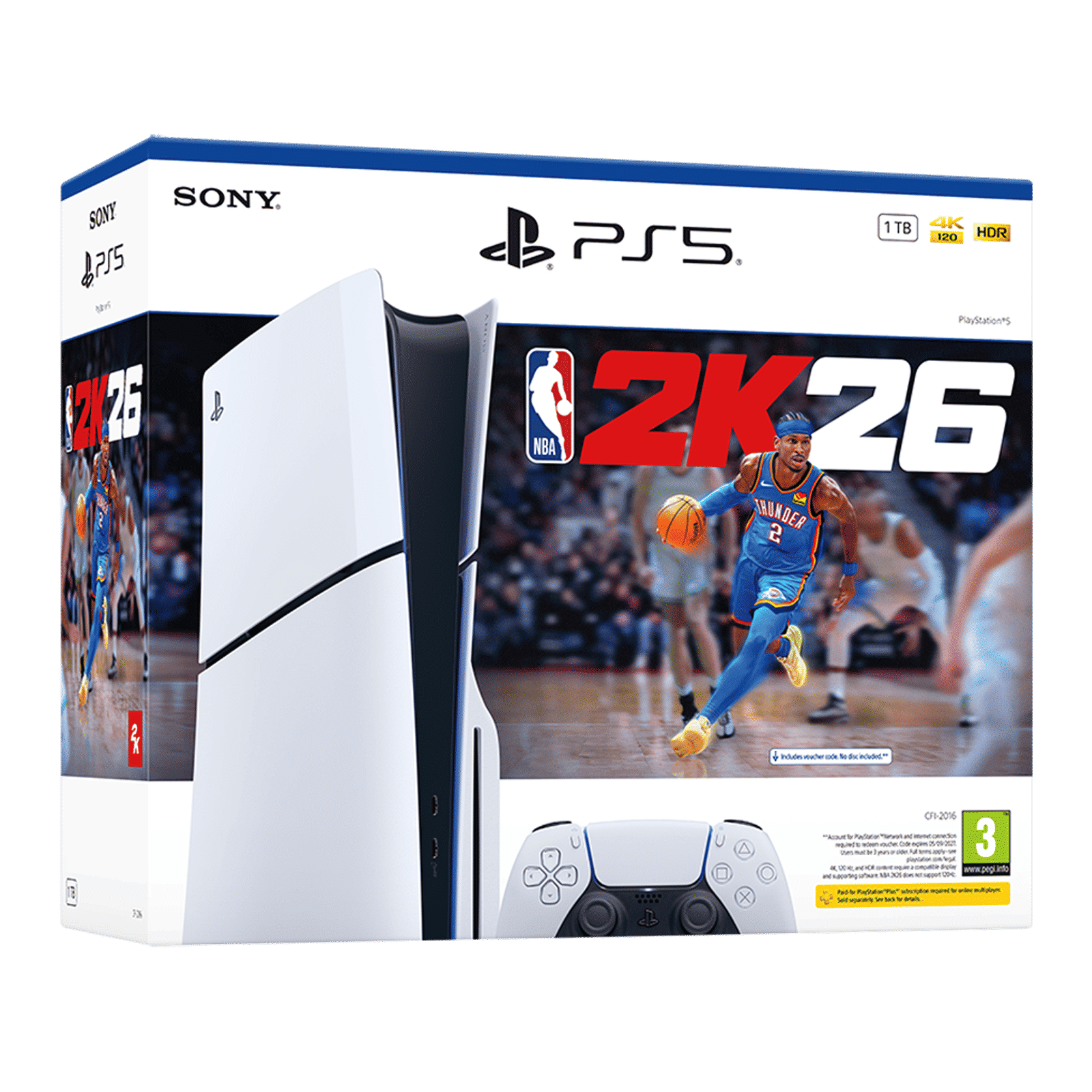 SONY PlayStation 5 1TB SSD Slim Gaming Console with NBA 2K26 (White) SONY PlayStation 5 1TB SSD Slim Gaming Console with NBA 2K26 (White)_4