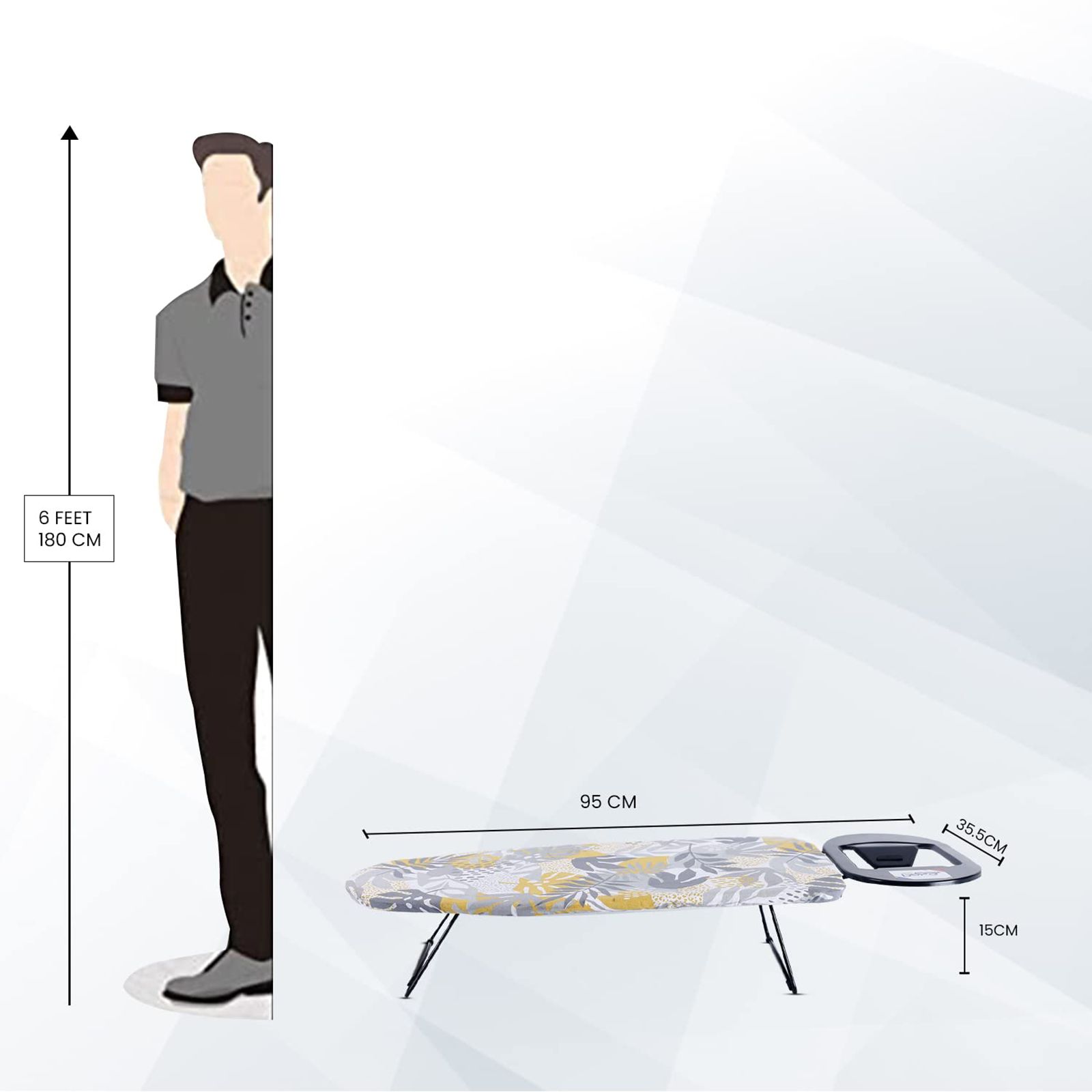 Peng Essentials Ironing Board (Silicone Iron Rest, Floral_IB_L3, Multicolor)_8