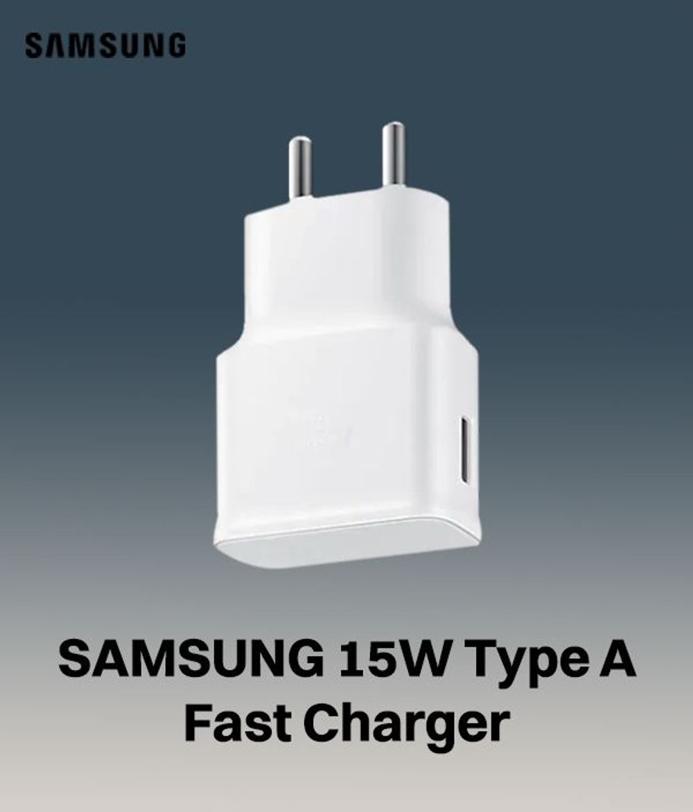 Buy SAMSUNG 15W Type A Fast Charger (Adapter Only, Safe Charging