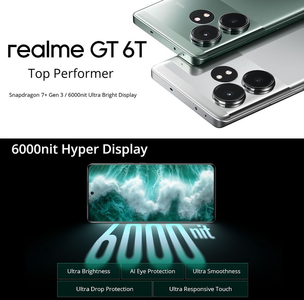 Realme GT 6T launches as India’s first Snapdragon 7+ Gen 3 phone