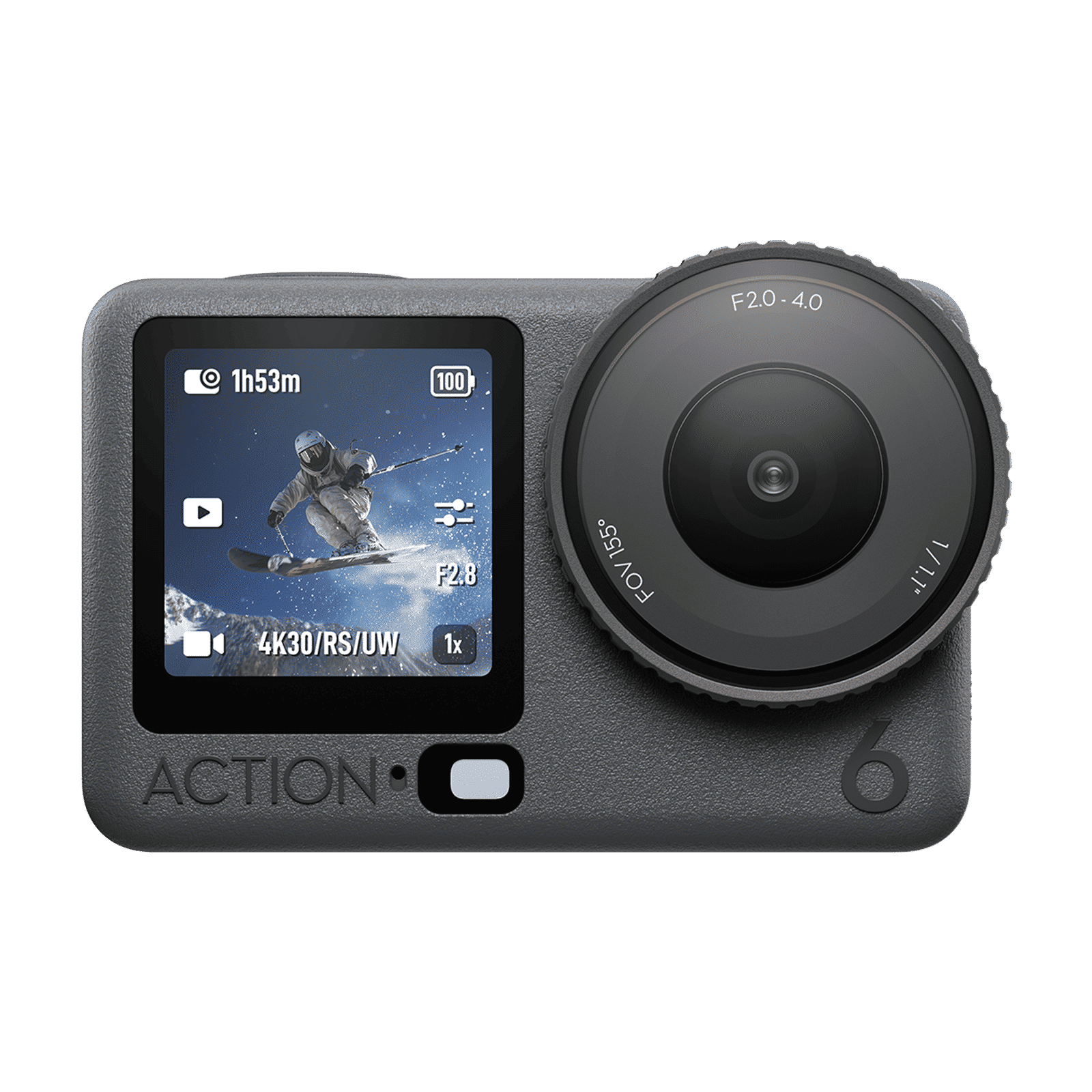 DJI Osmo Action 6 Standard Combo 8k and 38MP 30 FPS Waterproof Sports Action Camera with Variable Aperture (Black)_1