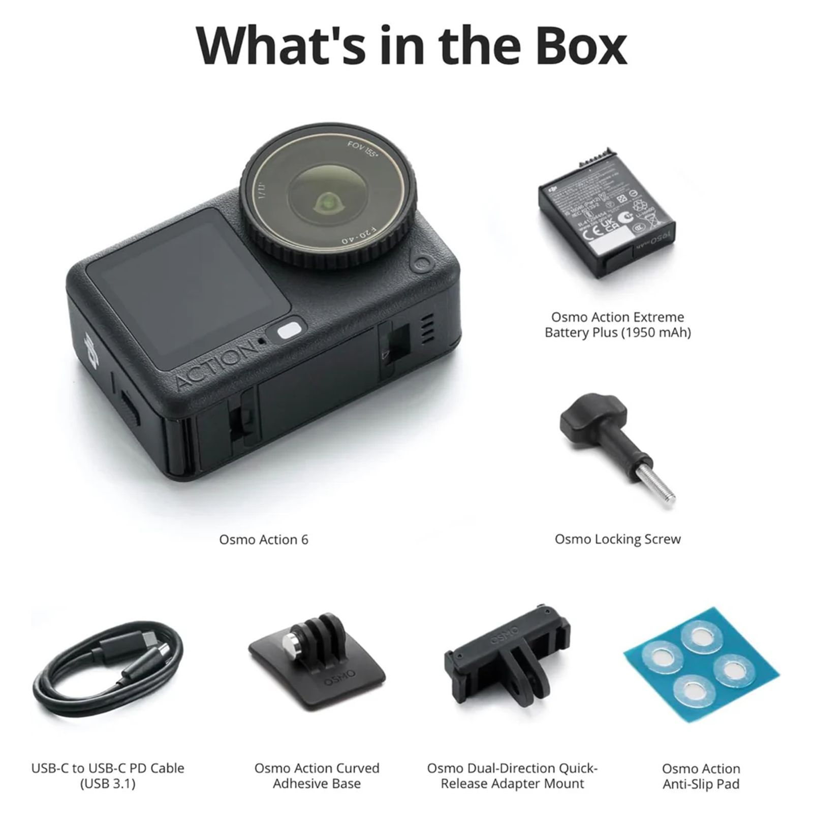 DJI Osmo Action 6 Standard Combo 8k and 38MP 30 FPS Waterproof Sports Action Camera with Variable Aperture (Black)_10