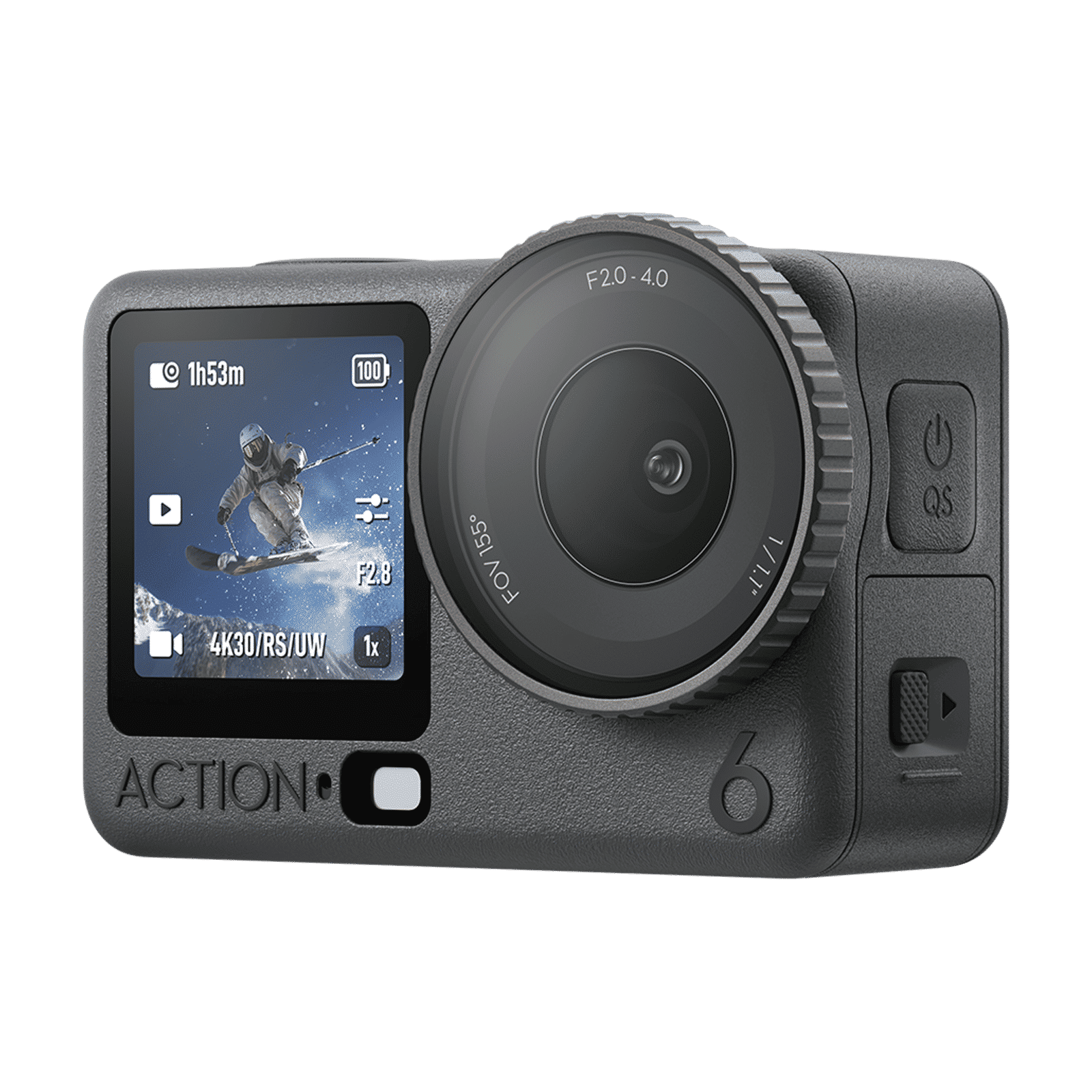 DJI Osmo Action 6 Standard Combo 8k and 38MP 30 FPS Waterproof Sports Action Camera with Variable Aperture (Black)_2