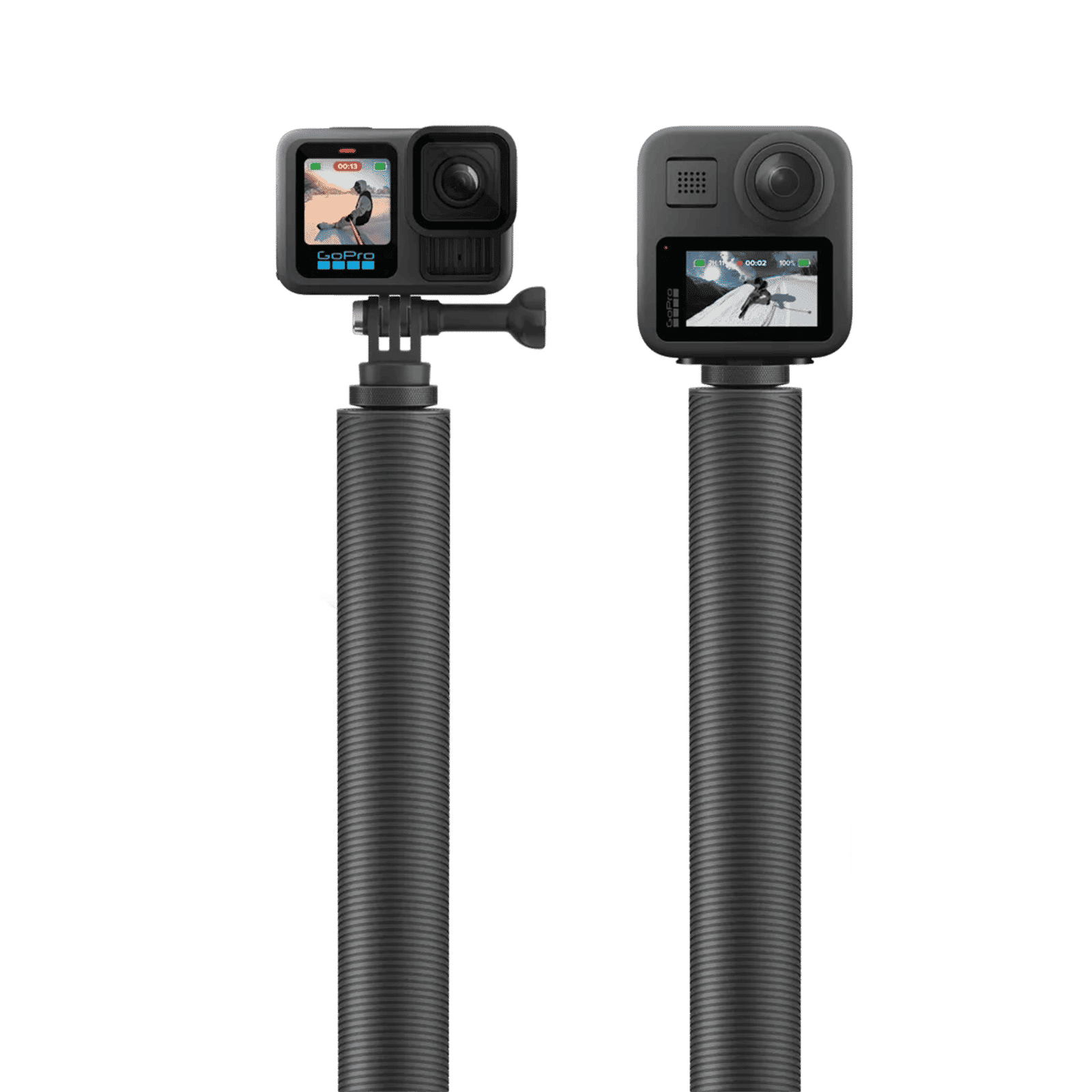 GoPro 9 Feet Extension Pole Finger Mount Adapter for Camera (Invisible-Pole Shots, Black)_11