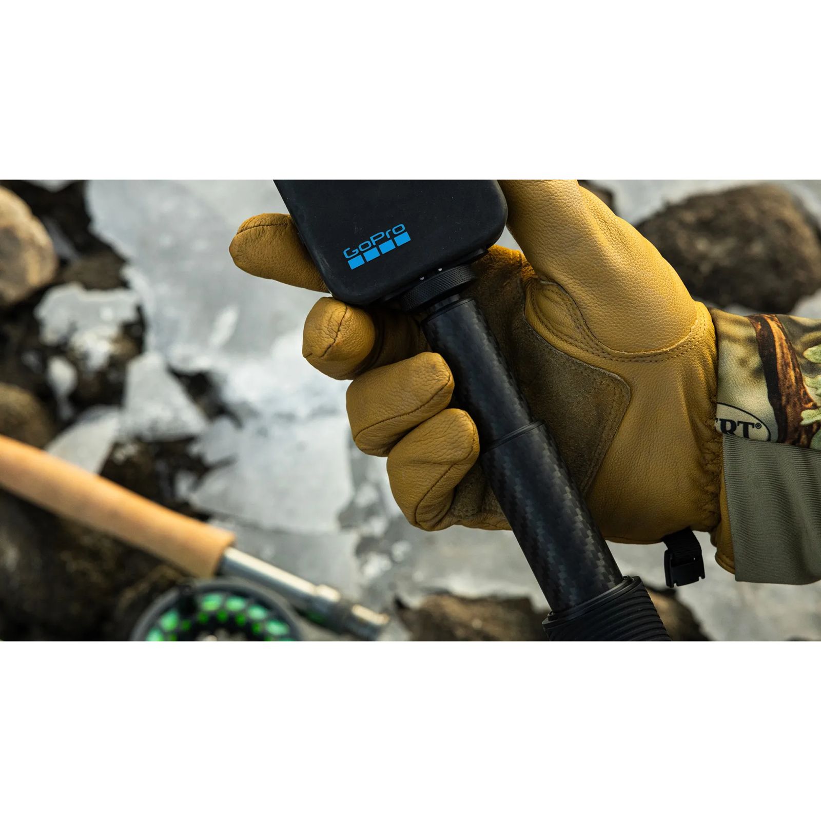 GoPro 9 Feet Extension Pole Finger Mount Adapter for Camera (Invisible-Pole Shots, Black)_14