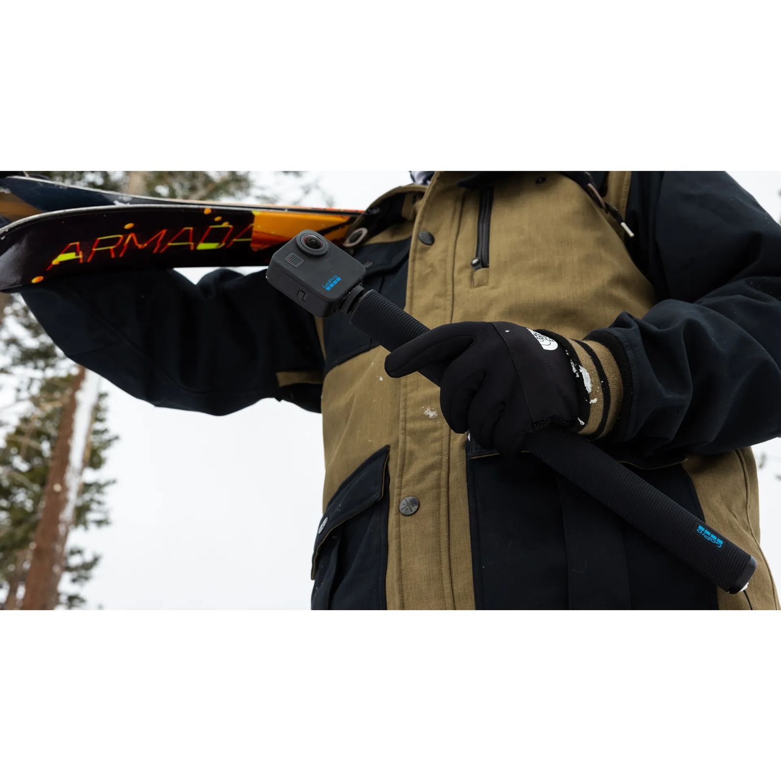 GoPro 9 Feet Extension Pole Finger Mount Adapter for Camera (Invisible-Pole Shots, Black)_17