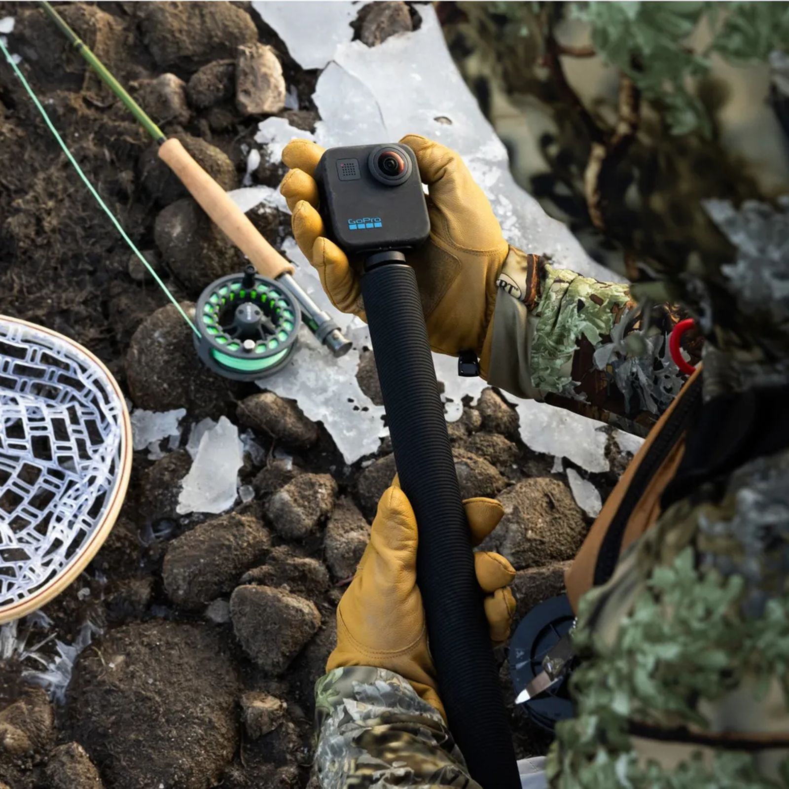 GoPro 9 Feet Extension Pole Finger Mount Adapter for Camera (Invisible-Pole Shots, Black)_18