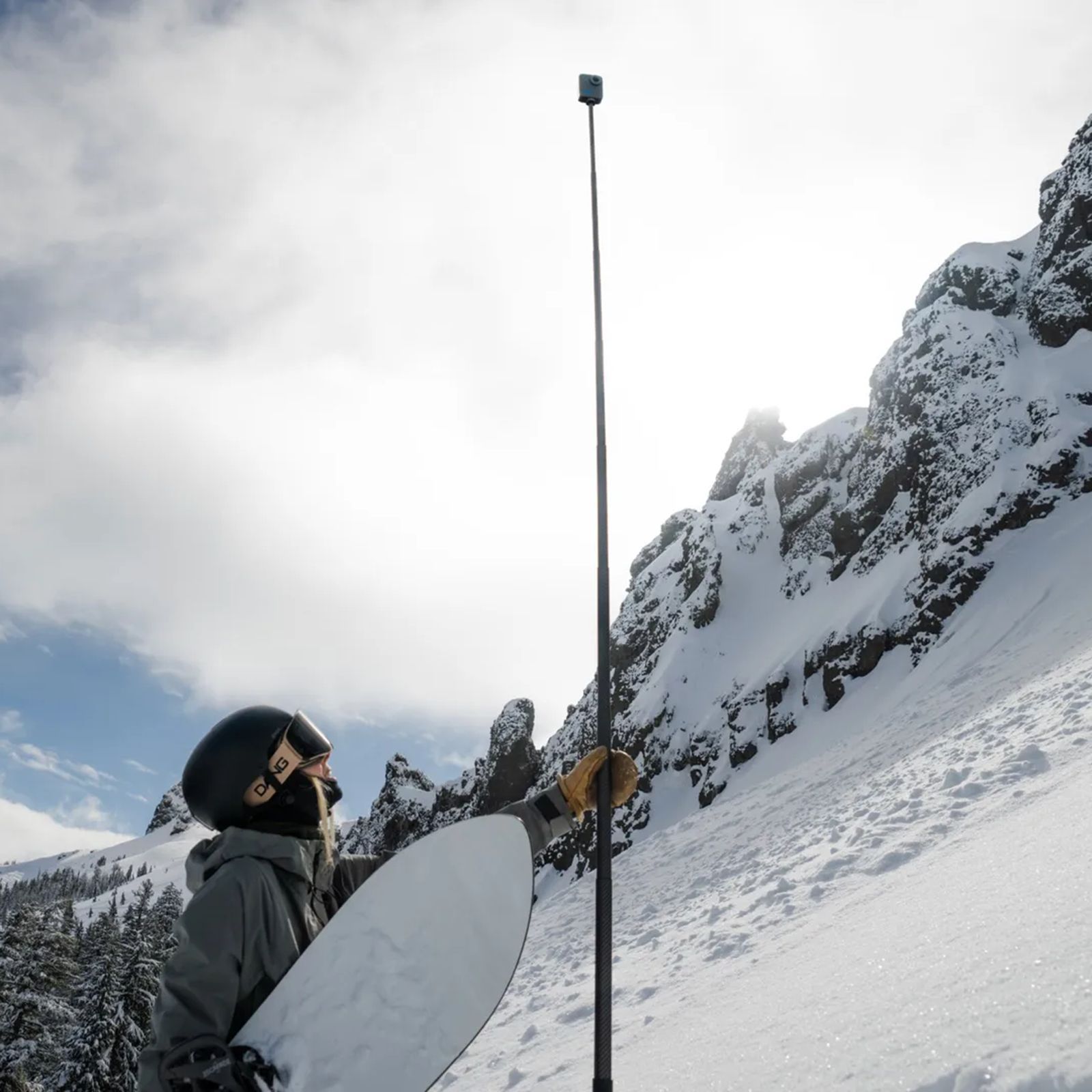 GoPro 9 Feet Extension Pole Finger Mount Adapter for Camera (Invisible-Pole Shots, Black)_8