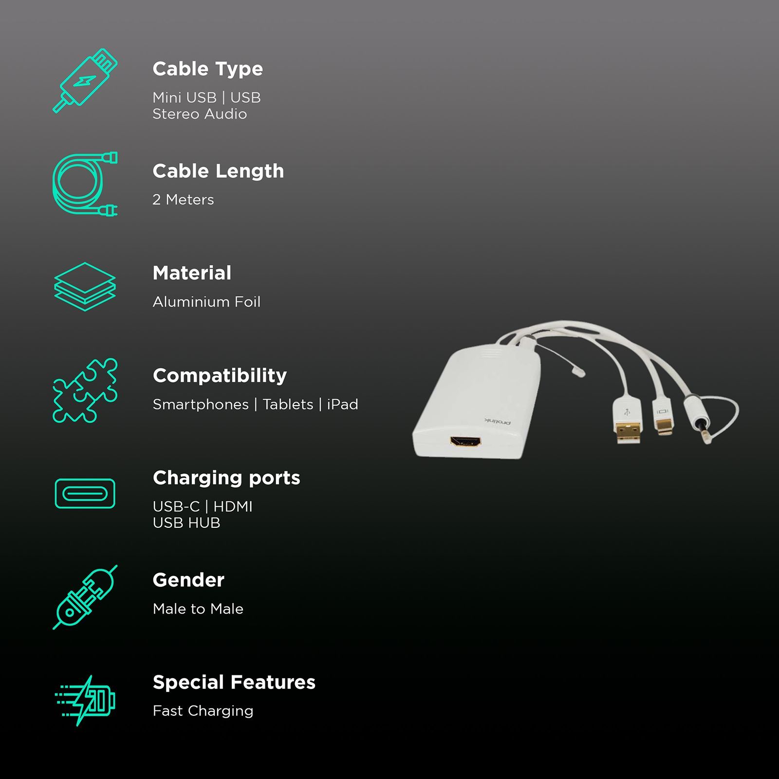 ultraprolink USB 3.1 Type C to USB 3.1 Type C, USB 3.0 Type A, HDMI USB Hub (Bi-Directional Flow, White) ultraprolink USB 3.1 Type C to USB 3.1 Type C, USB 3.0 Type A, HDMI USB Hub (Bi-Directional Flow, White)_2