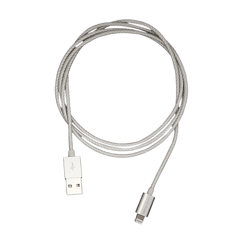 stuffcool LGFNS-SIL Type A to Lightning 3.9 Feet (1.2M) Cable (Apple Devices Compatibility, Silver)_5