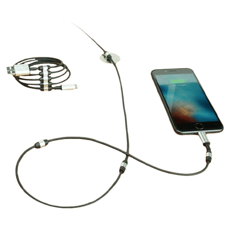 FUSE chicken Rivet Type A to Lightning 3.2 Feet (1M) Cable (Fast Charging Supported, Black)_5