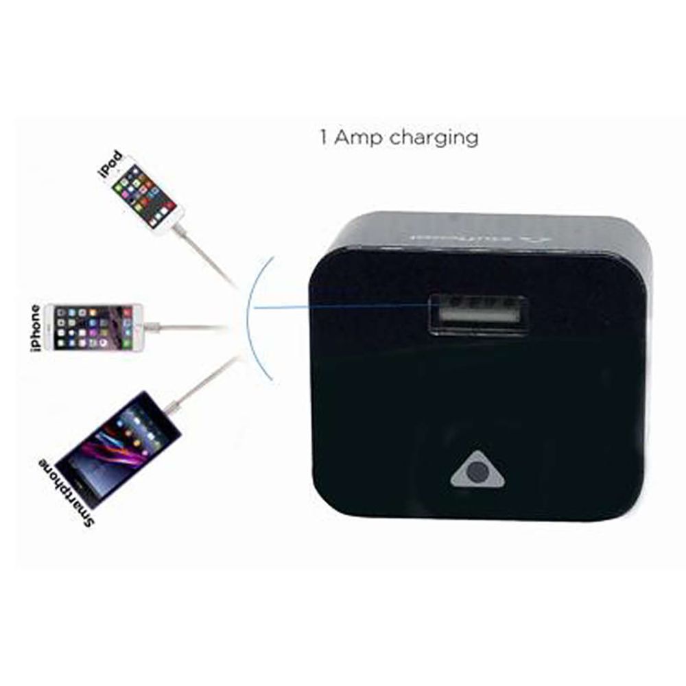 stuffcool 1 Amp Wall Charging Adapter with Micro USB Cable (HKUNOMI-BLK, Black)_6