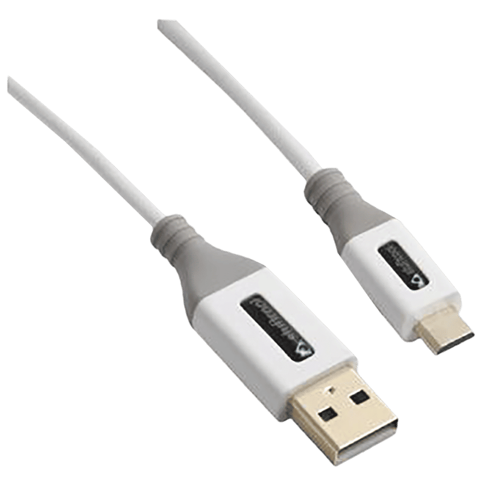 stuffcool Alto Type A to Micro USB 4.9 Feet (1.5M) Cable (Rust Free, White & Grey)_7
