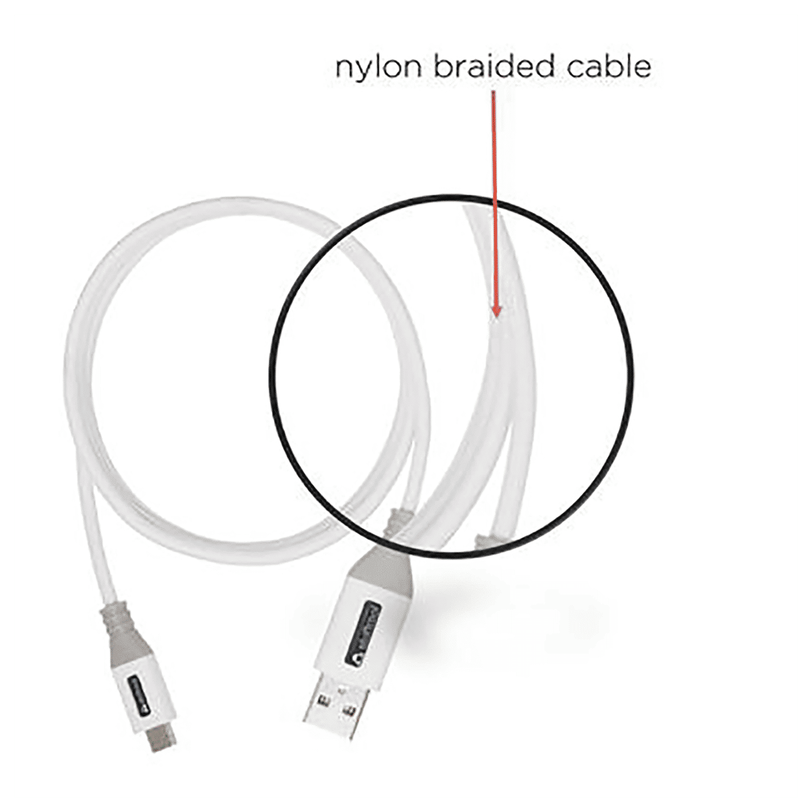 stuffcool Alto Type A to Micro USB 4.9 Feet (1.5M) Cable (Rust Free, White & Grey)_9