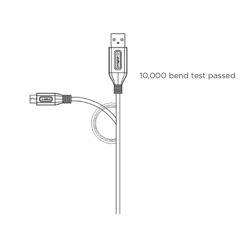 stuffcool Alto Type A to Micro USB 4.9 Feet (1.5M) Cable (Rust Free, White & Grey)_10