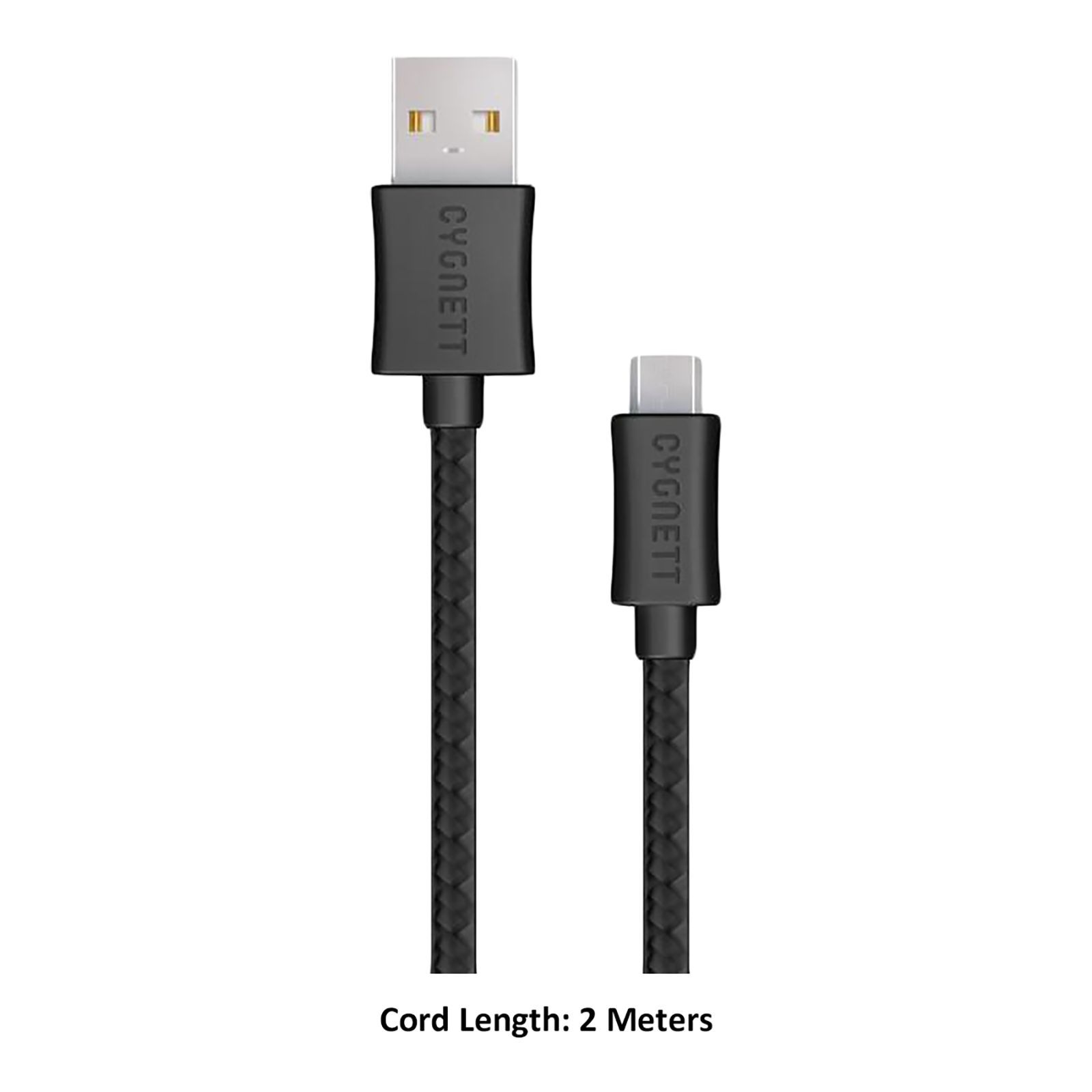 CYGNETT CY2010PCCSL Type A to Micro USB 6.5 Feet (2M) Cable (Durable and Flexible, Black)_3