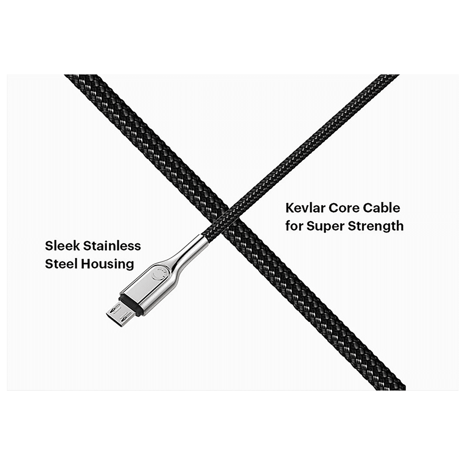 CYGNETT CY2672PCCAM Type A to Micro USB 3.2 Feet (1M) Cable (Stainless Steel Housing, Black) CYGNETT CY2672PCCAM Type A to Micro USB 3.2 Feet (1M) Cable (Stainless Steel Housing, Black)_7
