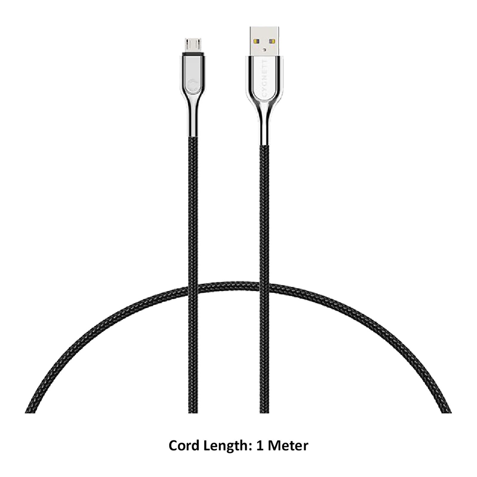 CYGNETT CY2672PCCAM Type A to Micro USB 3.2 Feet (1M) Cable (Stainless Steel Housing, Black) CYGNETT CY2672PCCAM Type A to Micro USB 3.2 Feet (1M) Cable (Stainless Steel Housing, Black)_4