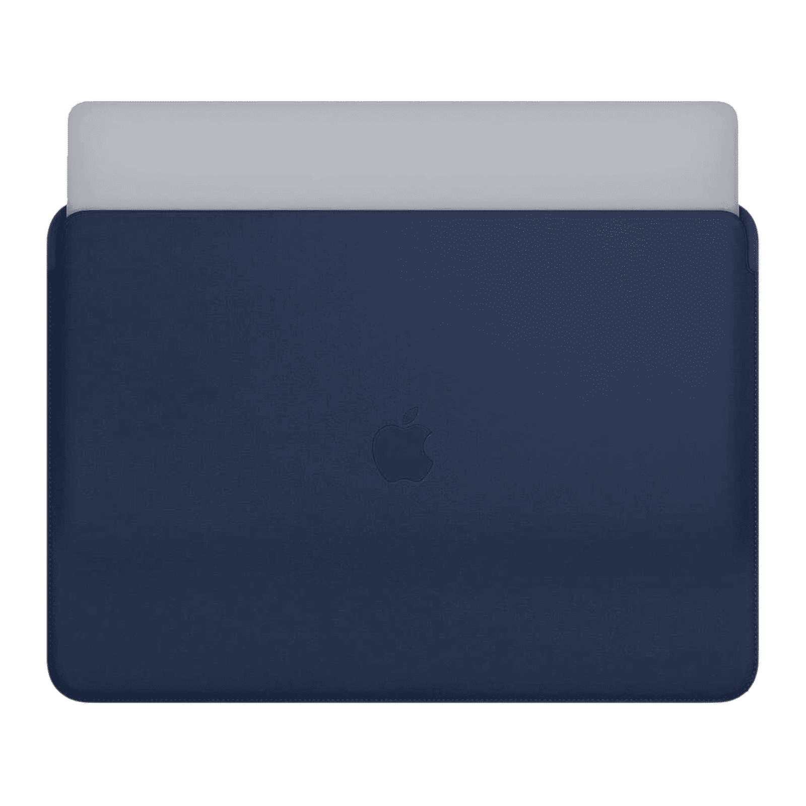 Apple Leather Laptop Sleeve for 15 Inch Laptop (Solid Design, Midnight Blue)_4