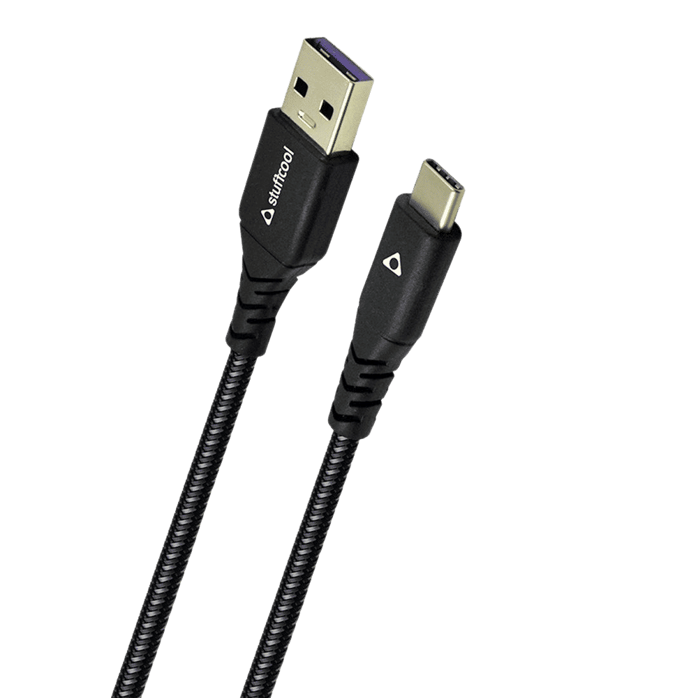 stuffcool Vite Type A to Type C 3.9 Feet (1.2M) Cable (Auto Detect IC, Black)_4