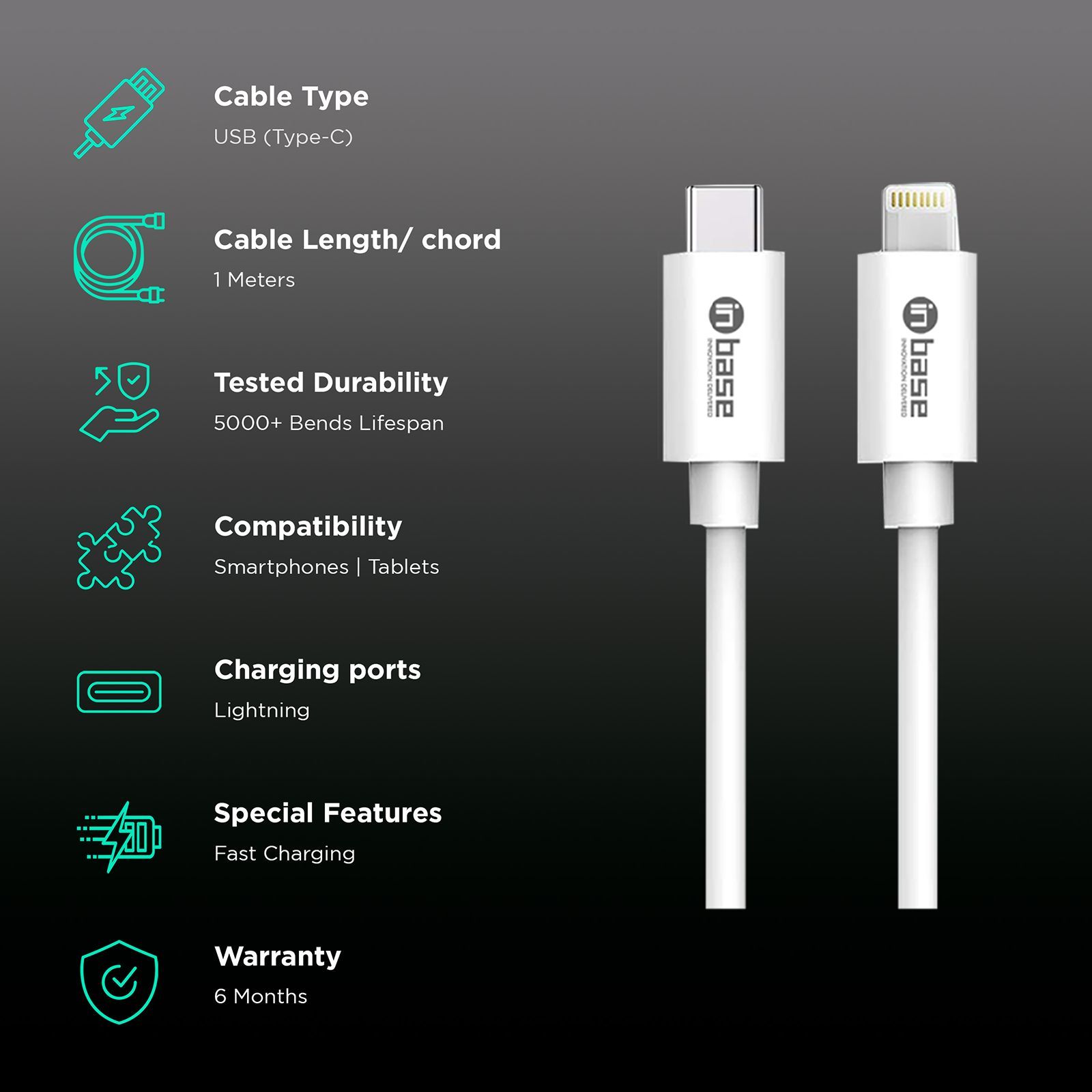in base Type-C Lightning Charging Cable (C&S TYPEC, White) in base Type-C Lightning Charging Cable (C&S TYPEC, White)_2