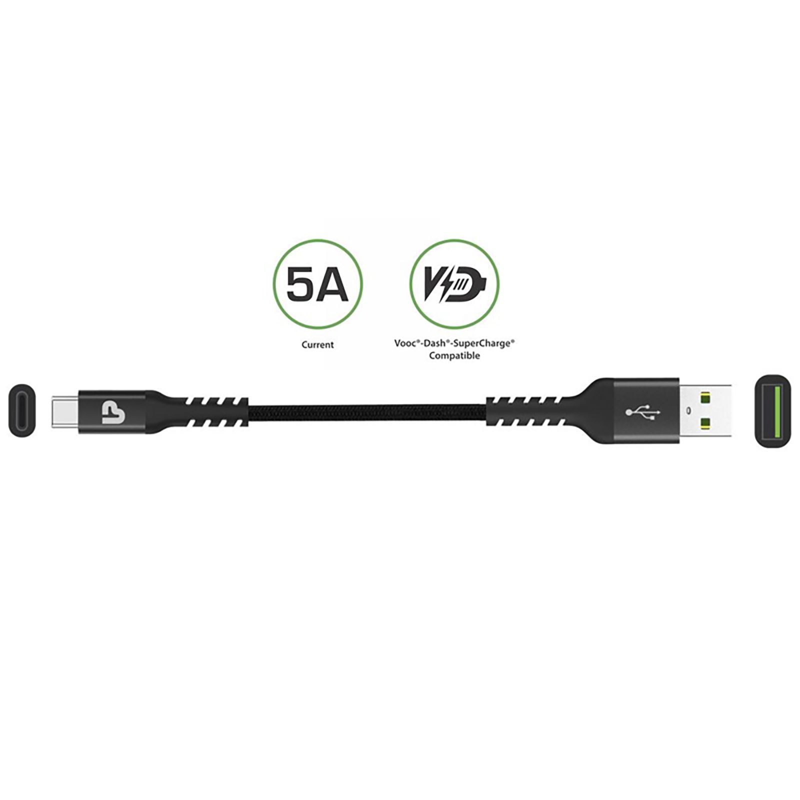 ultraprolink Nylokev-C Plus Type A to Micro USB 4.9 Feet (1.5M) Cable (Fast Charging Compatible, Black) ultraprolink Nylokev-C Plus Type A to Micro USB 4.9 Feet (1.5M) Cable (Fast Charging Compatible, Black)_7