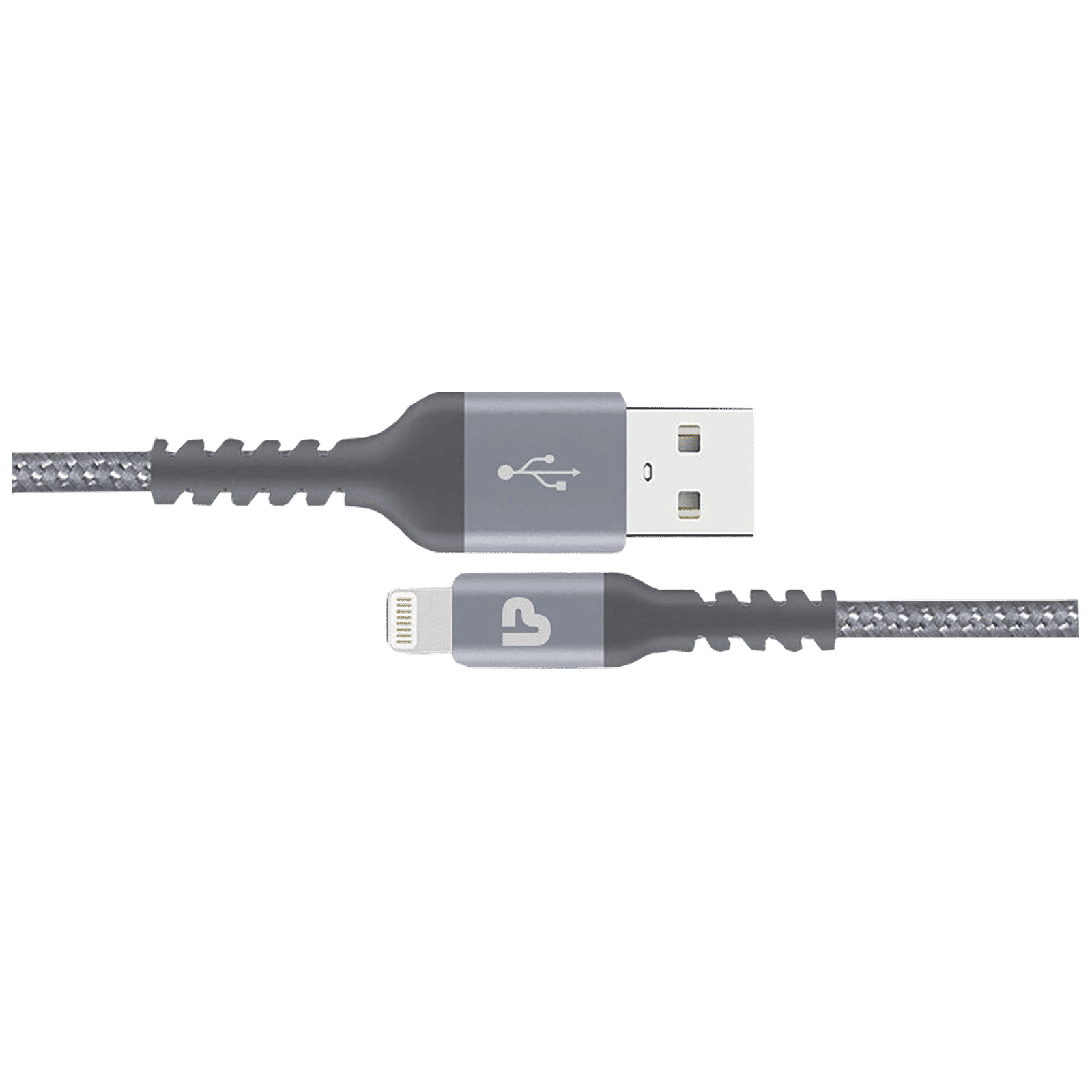 ultraprolink Nylokev Plus Type A to Lightning 4.9 Feet (1.5M) Cable (Sync & Charge, Grey)_4