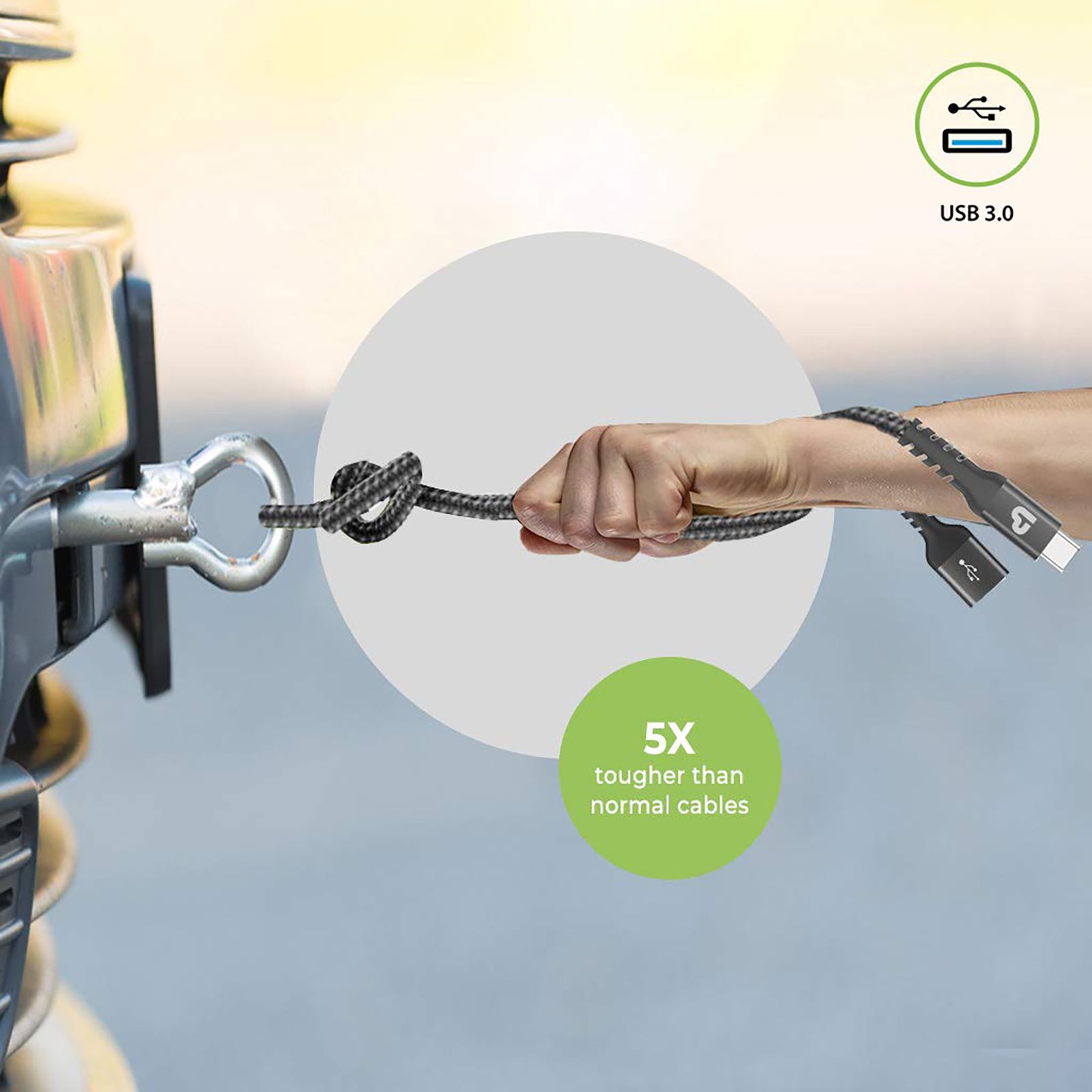 ultraprolink NYLOKEV-C Type C 3.9 Feet (1.5M) Cable (Black)_8