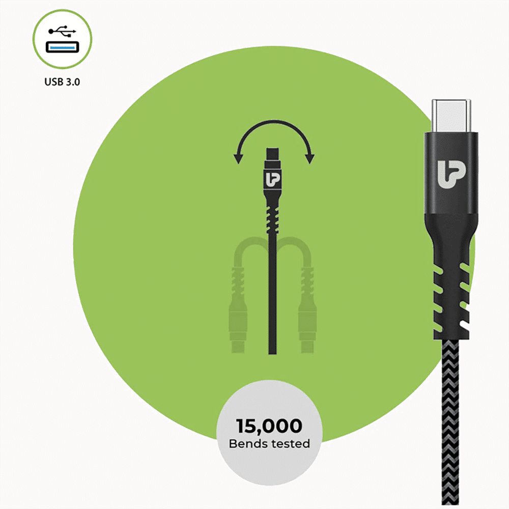 ultraprolink NYLOKEV-C Type C 3.9 Feet (1.5M) Cable (Black)_5